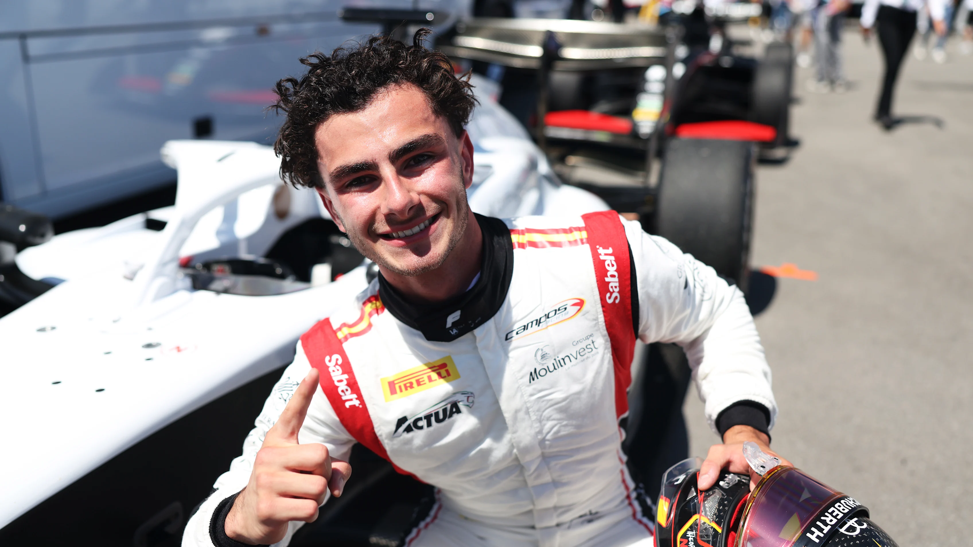BARCELONA, SPAIN - JUNE 12: Pole position qualifier Theophile Nael of France and Campos Racing (1)