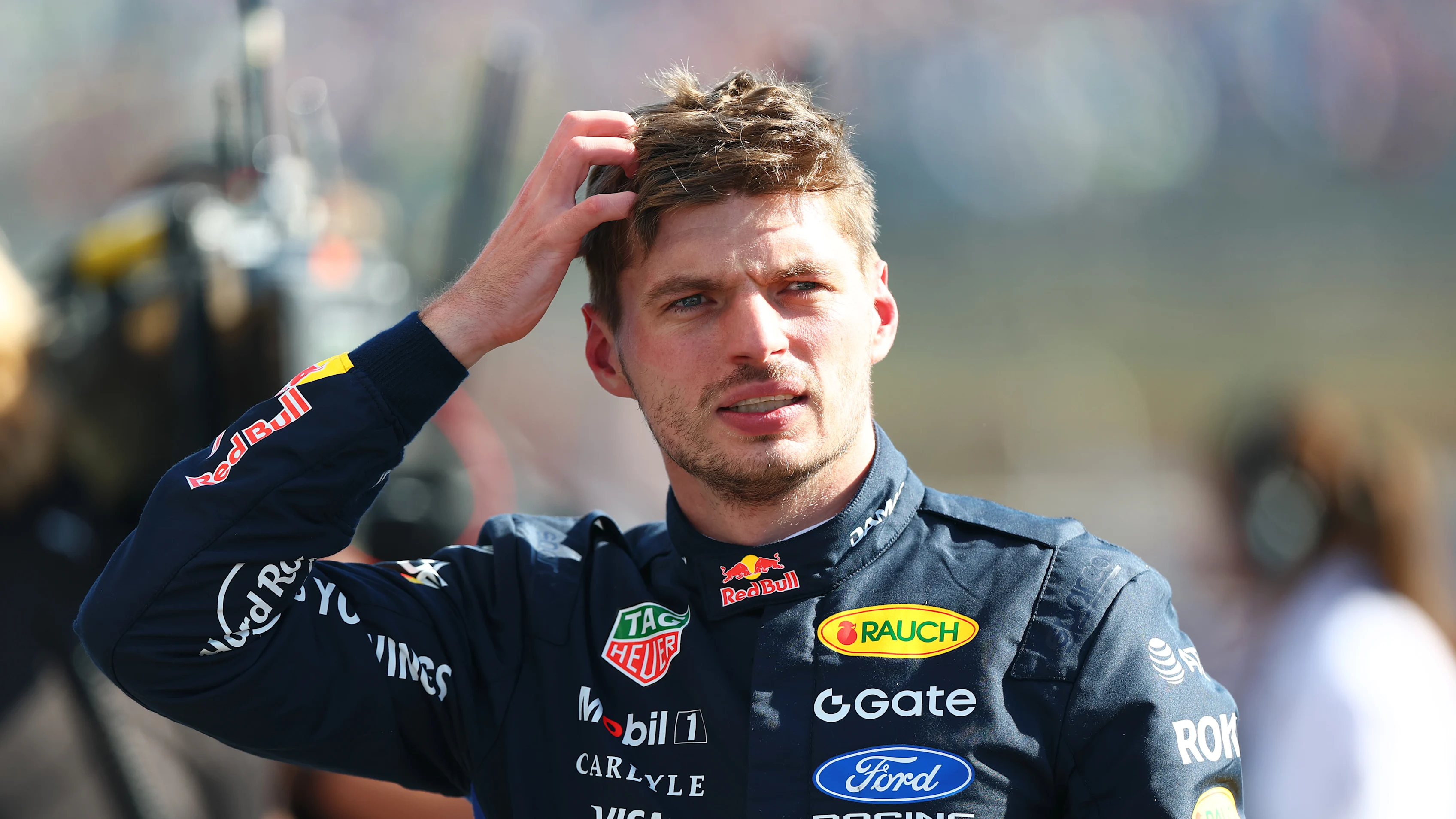 NORTHAMPTON, ENGLAND - JULY 03: Sprint 3rd qualifier Max Verstappen of the Netherlands and Oracle