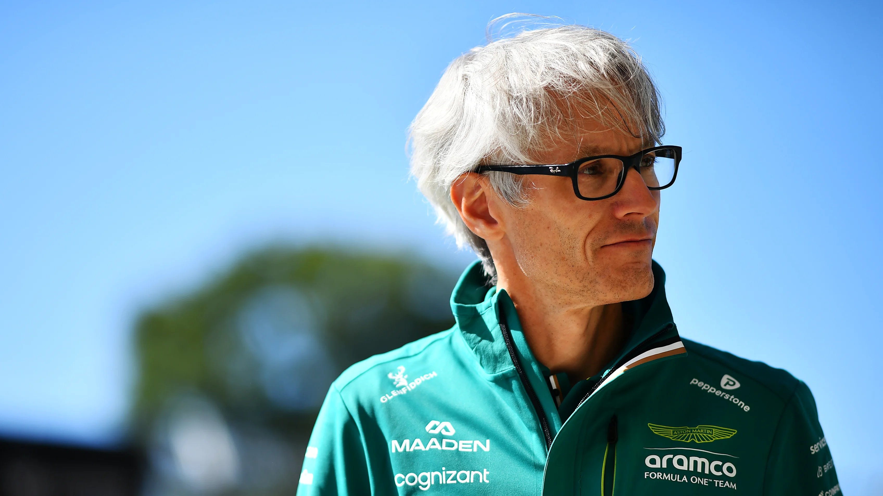NORTHAMPTON, ENGLAND - JULY 02: Mike Krack, Chief Trackside Officer of Aston Martin F1 Team looks