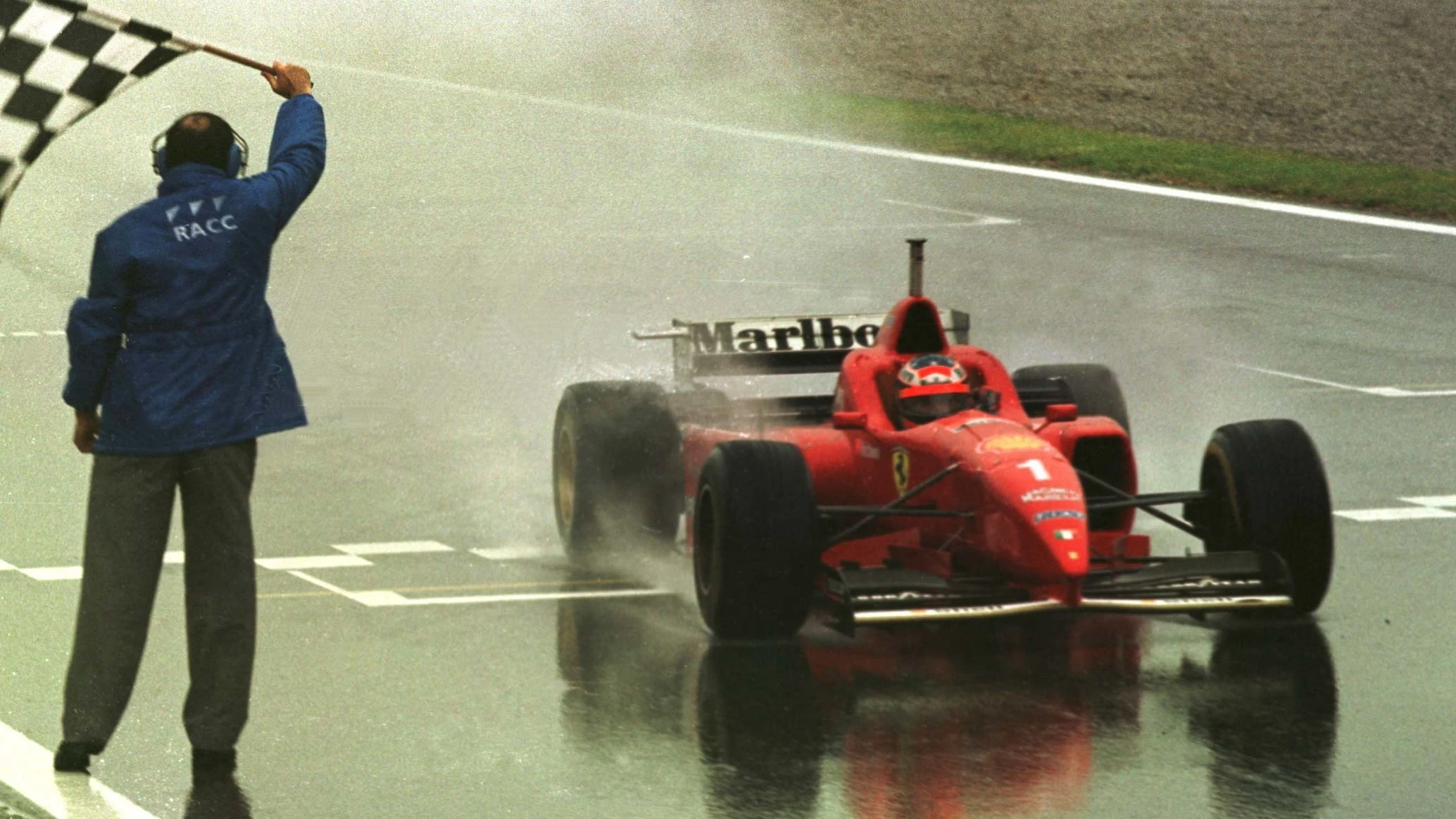 1996 Spanish Grand Prix. Catalunya, Barcelona, Spain. 31/5-2/6 1996. Michael Schumacher (Ferrari