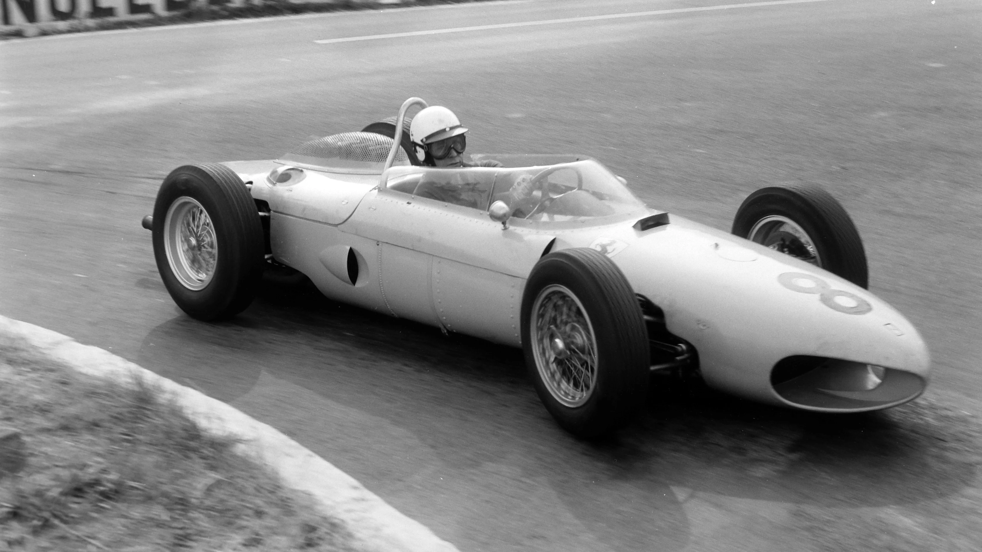 SPA-FRANCORCHAMPS, BELGIUM - JUNE 18: Olivier Gendebien, Ferrari 156 during the Belgian GP at
