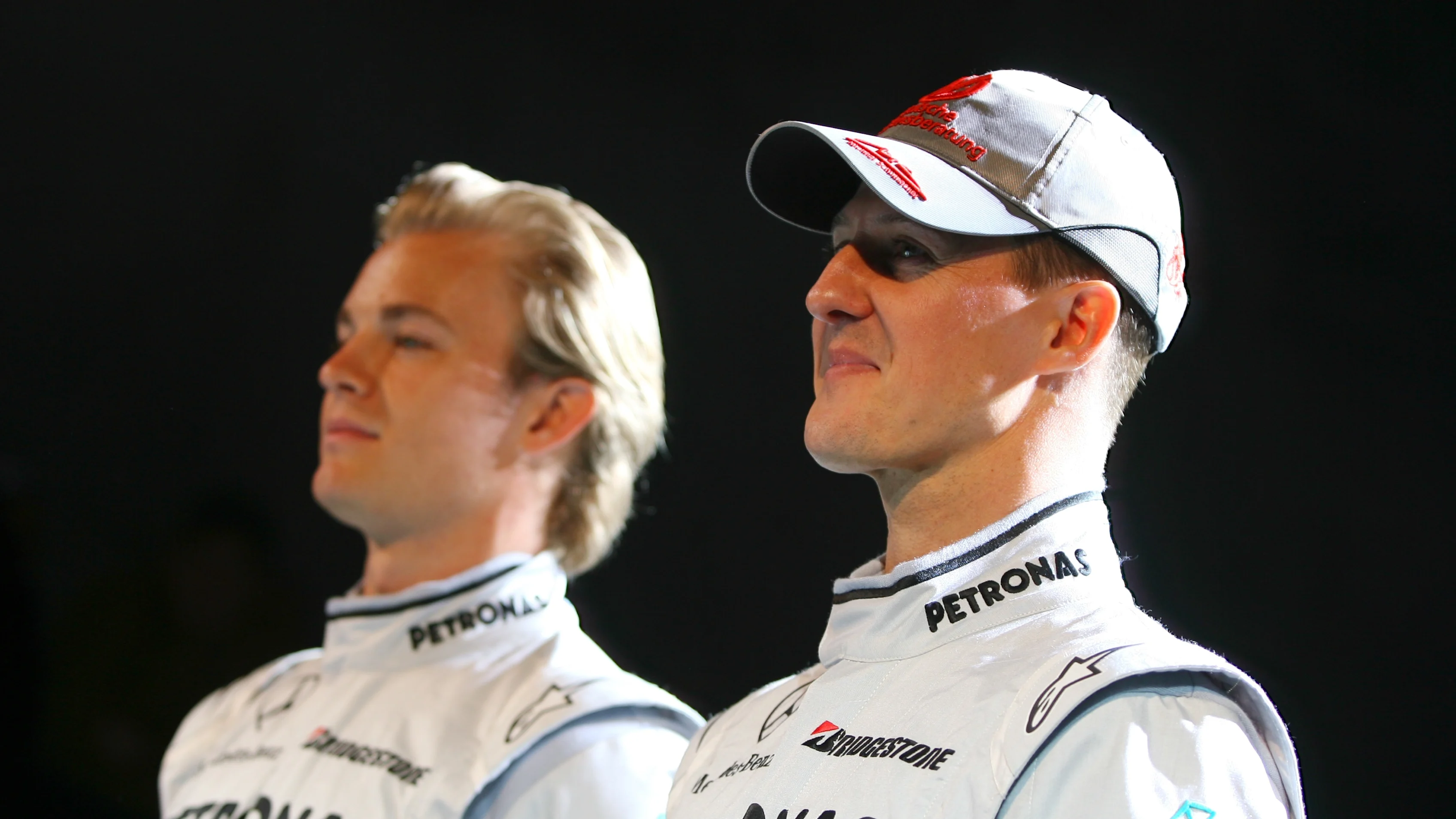 Nico Rosberg (GER) Mercedes GP and Michael Schumacher (GER) Mercedes GP Mercedes Launch, Stuttgart,