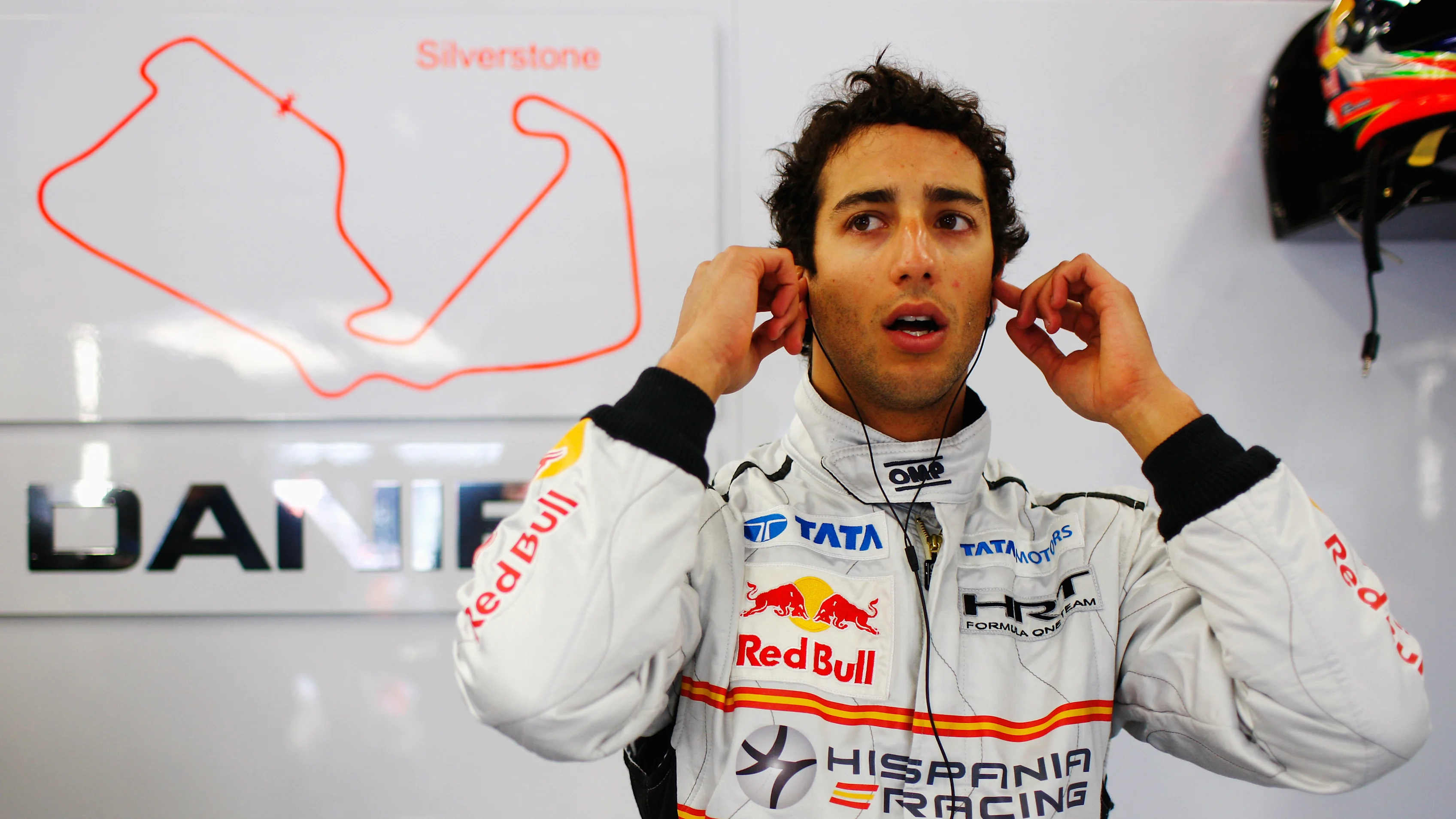 NORTHAMPTON, UNITED KINGDOM - JULY 08:  Daniel Ricciardo of Australia and Hispania Racing Team