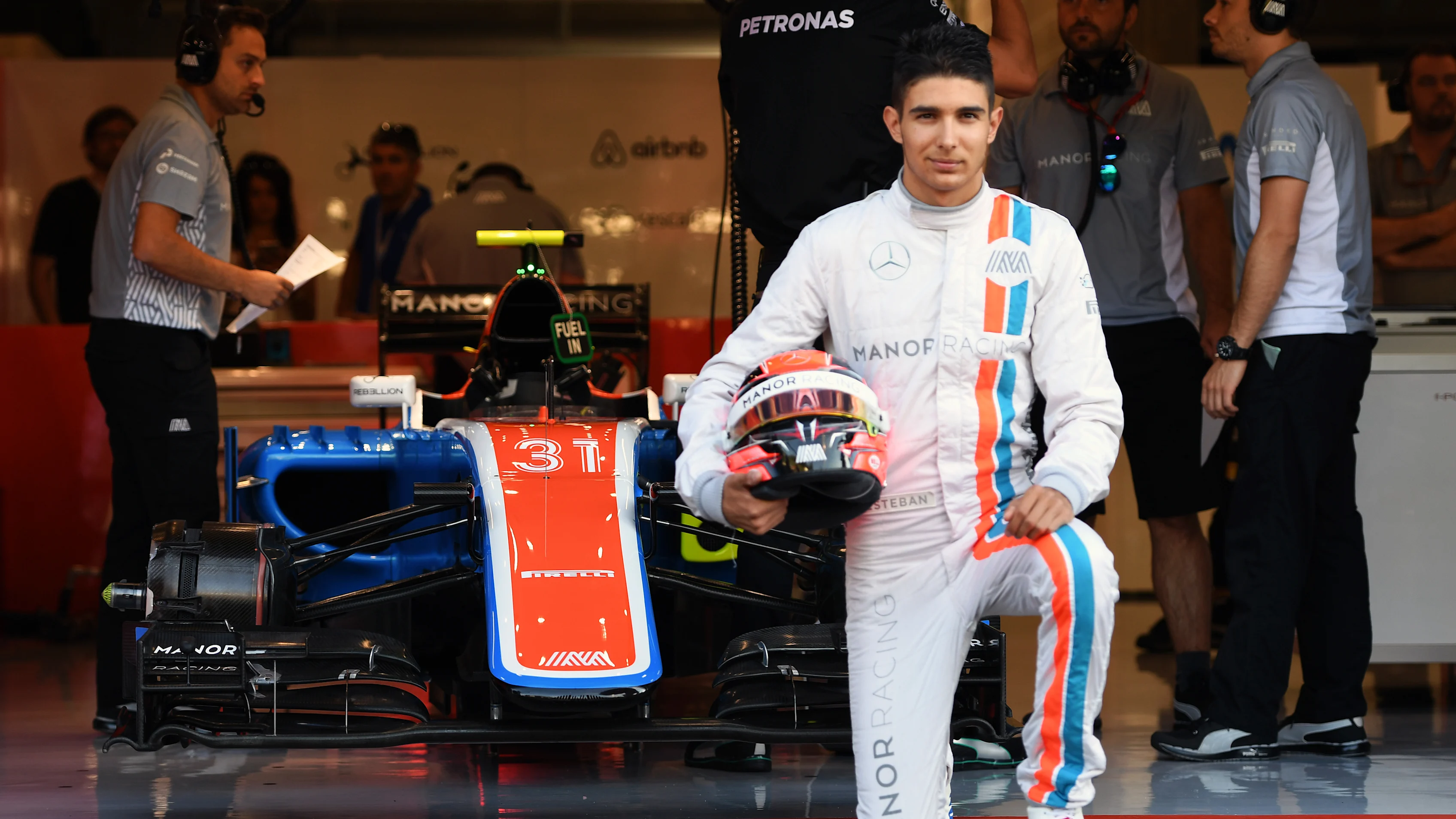 Esteban Ocon (FRA) Manor Racing at Formula One World Championship, Rd13, Belgian Grand Prix,