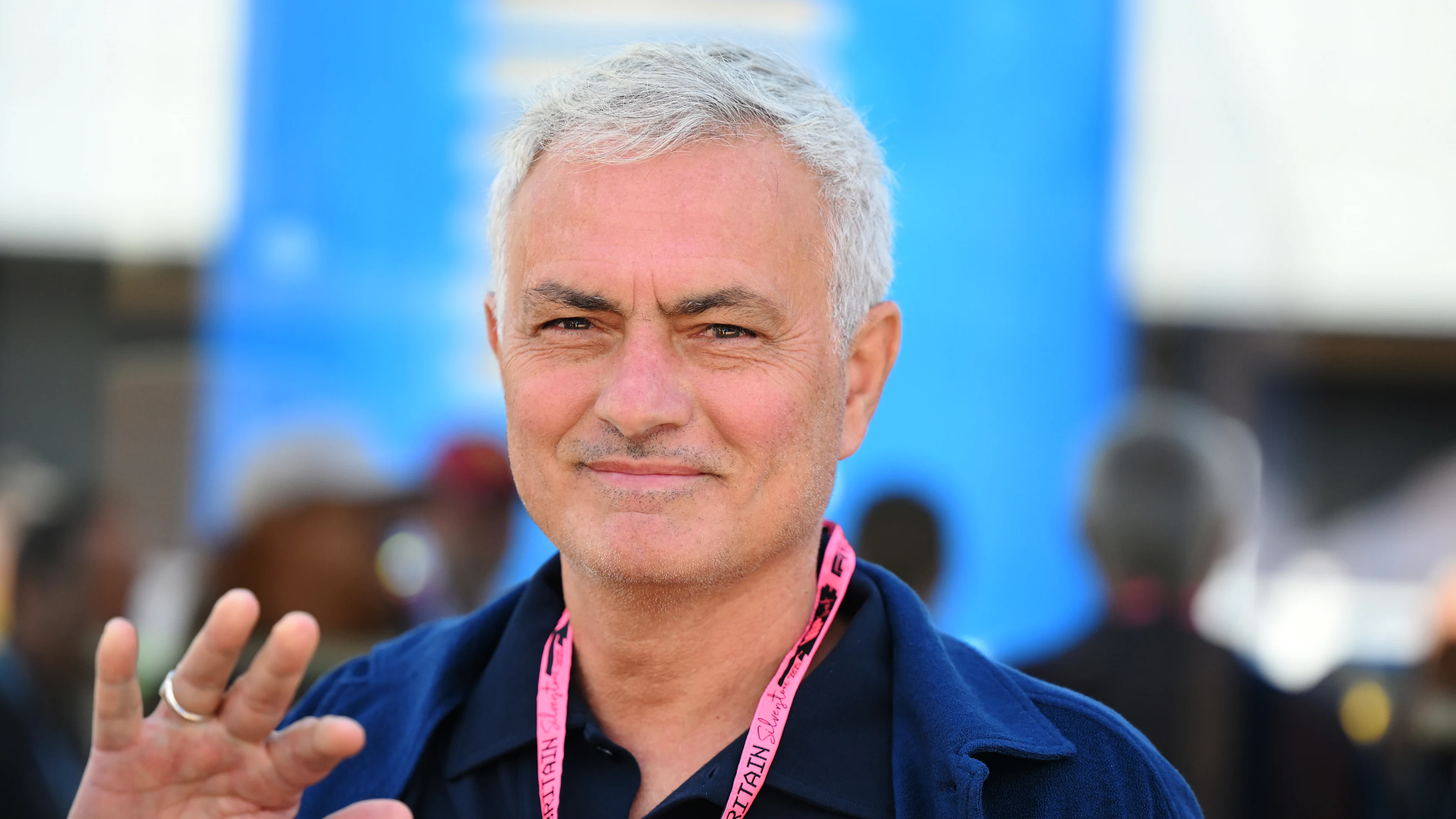 NORTHAMPTON, ENGLAND - JULY 04: Jose Mourinho looks on prior to practice ahead of the F1 Grand Prix