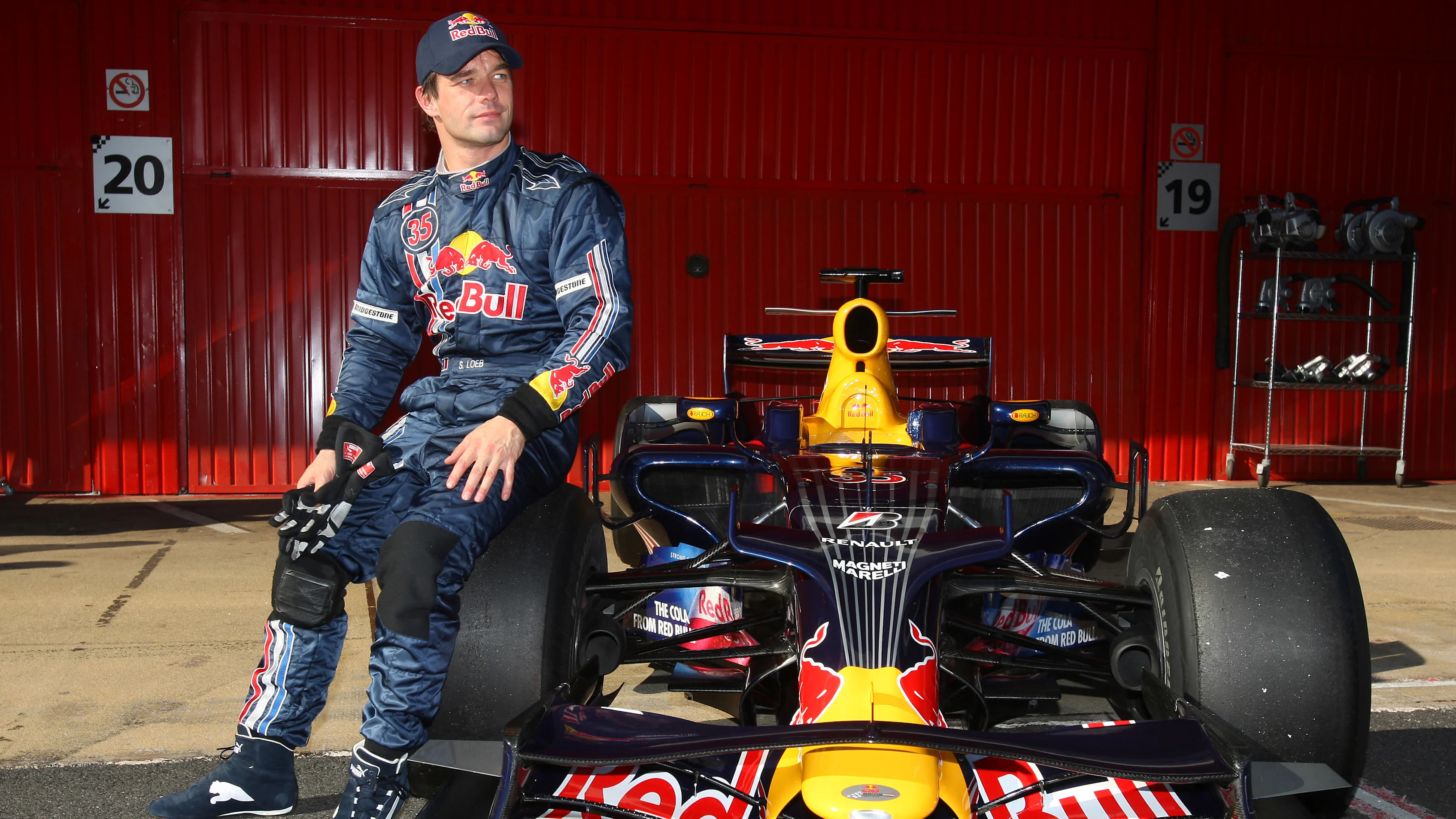 BARCELONA, SPAIN - NOVEMBER 17: Five times world rally champion Sebastian Loeb of France prepares