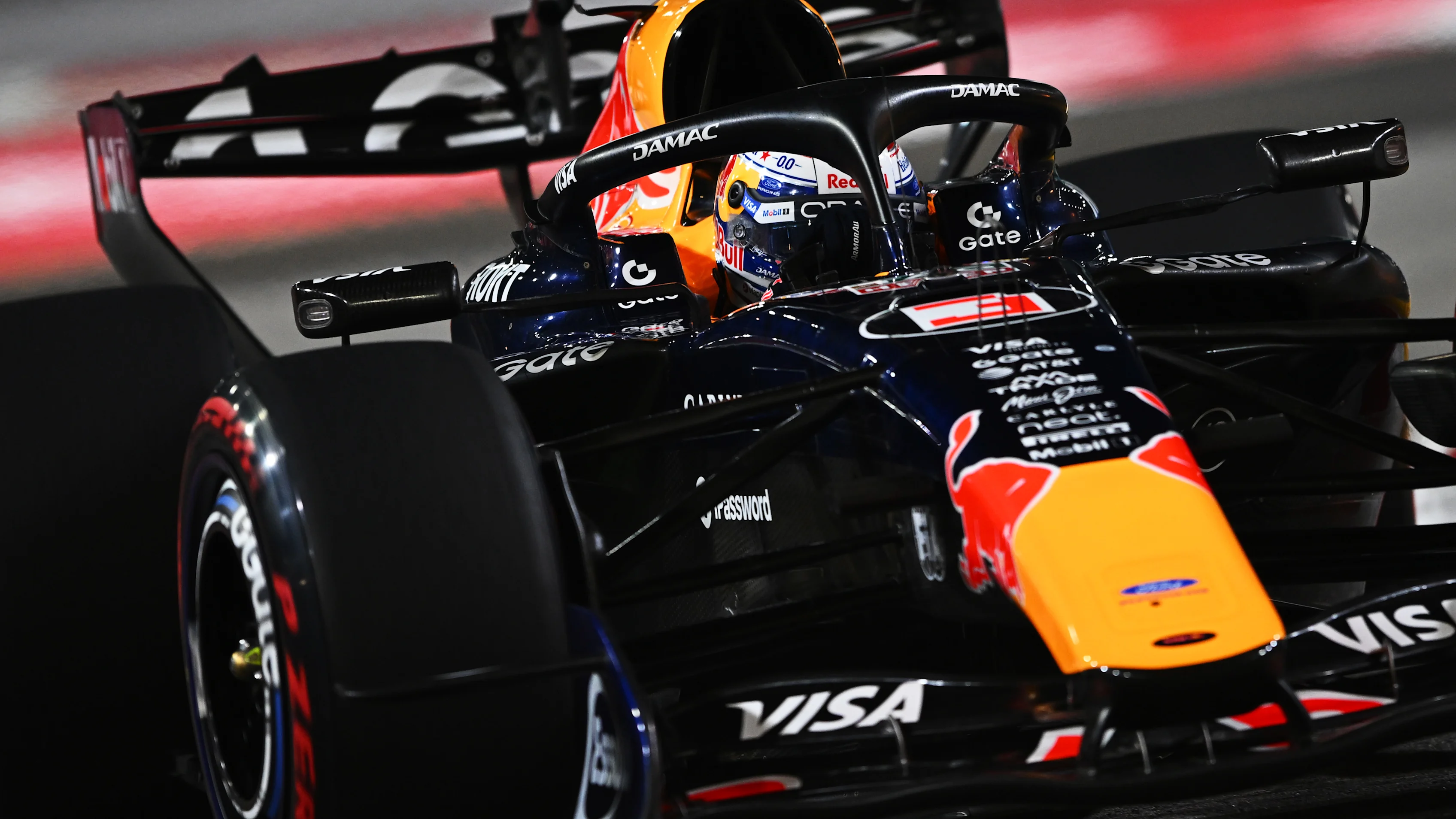 SINGAPORE, SINGAPORE - OCTOBER 10:  Max Verstappen of the Netherlands driving the (3) Oracle Red