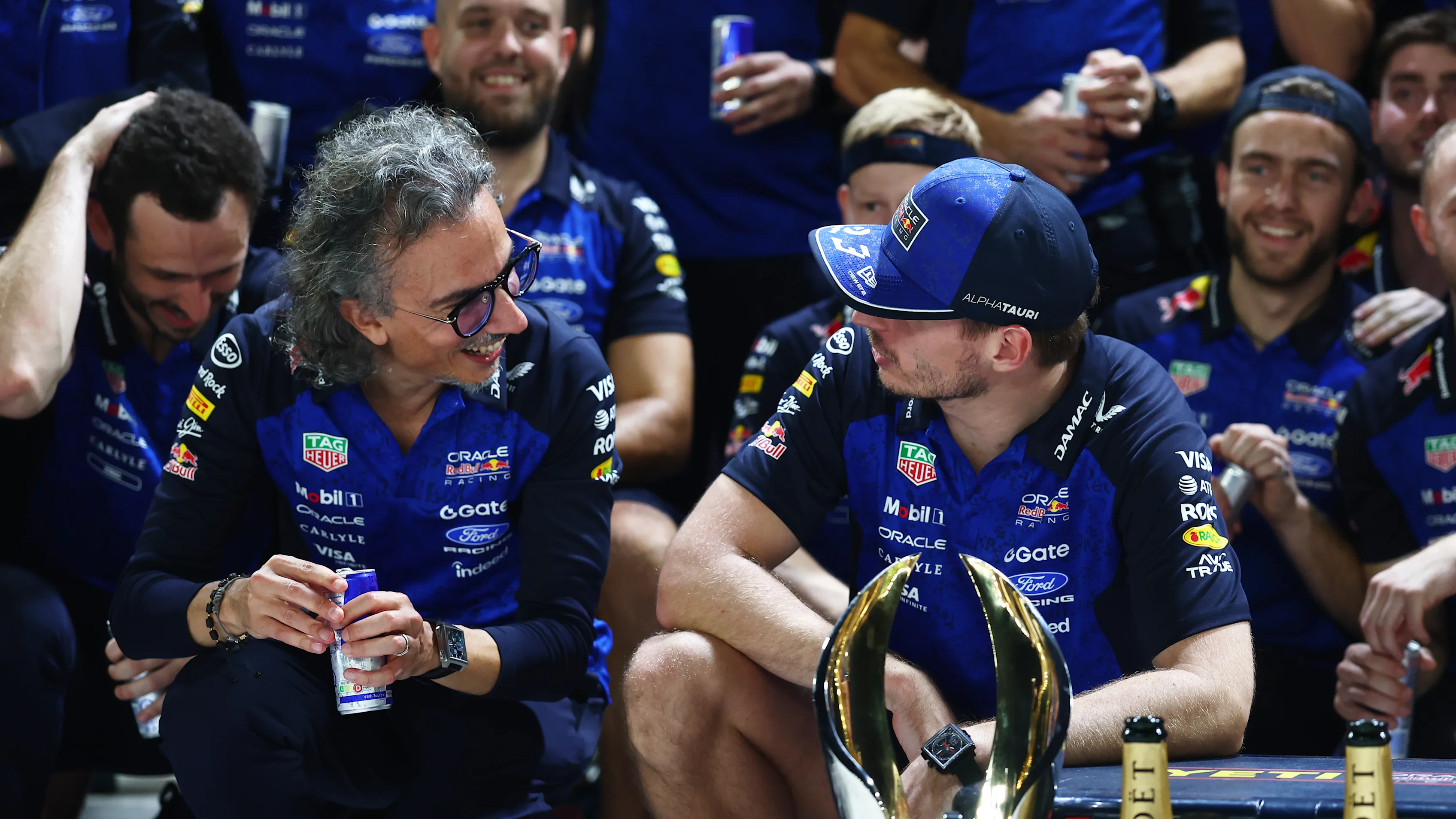 SINGAPORE, SINGAPORE - OCTOBER 11: Laurent Mekies, Team Principal of Oracle Red Bull Racing and
