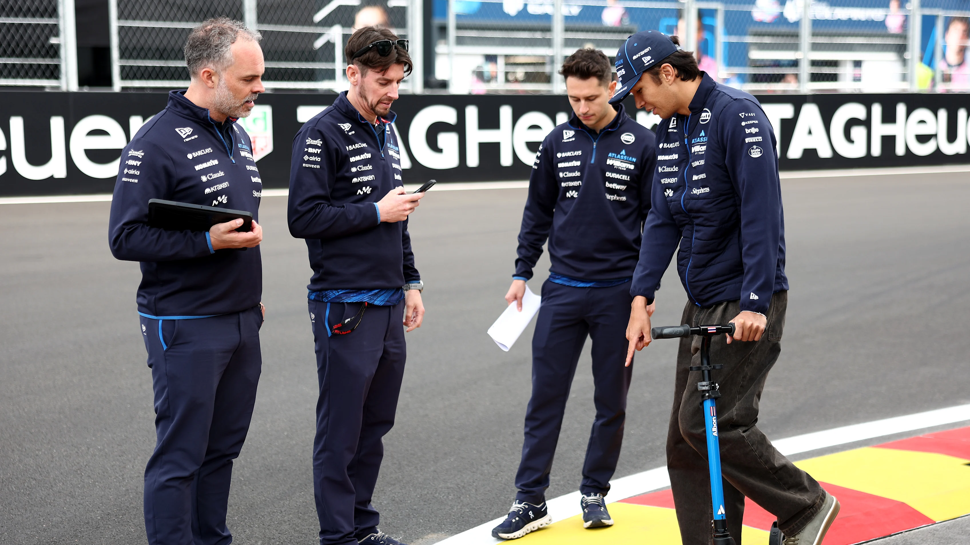 MADRID, SPAIN - SEPTEMBER 10: Alexander Albon of Thailand and Williams and James Unwin, Race