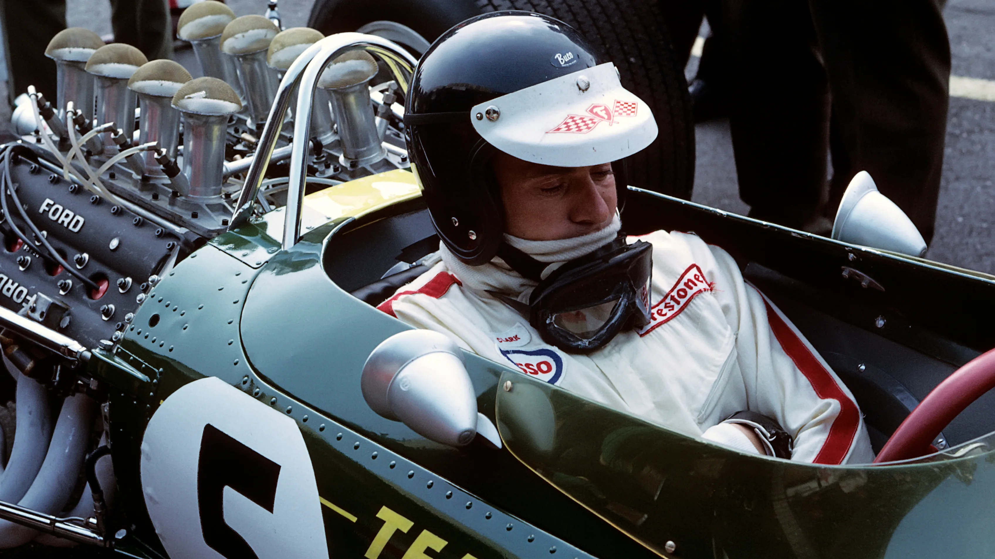 Jim Clark, Lotus 49 Ford Cosworth, Grand Prix of Belgium, Spa Francorchamps, 18 June 1967. (Photo