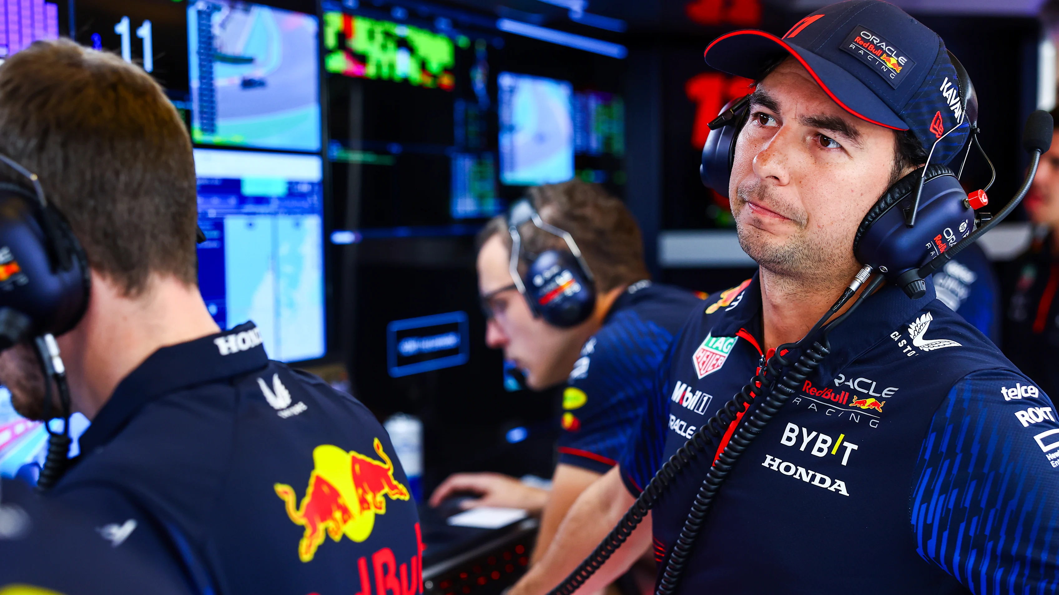ABU DHABI, UNITED ARAB EMIRATES - NOVEMBER 24: Sergio Perez of Mexico and Oracle Red Bull Racing