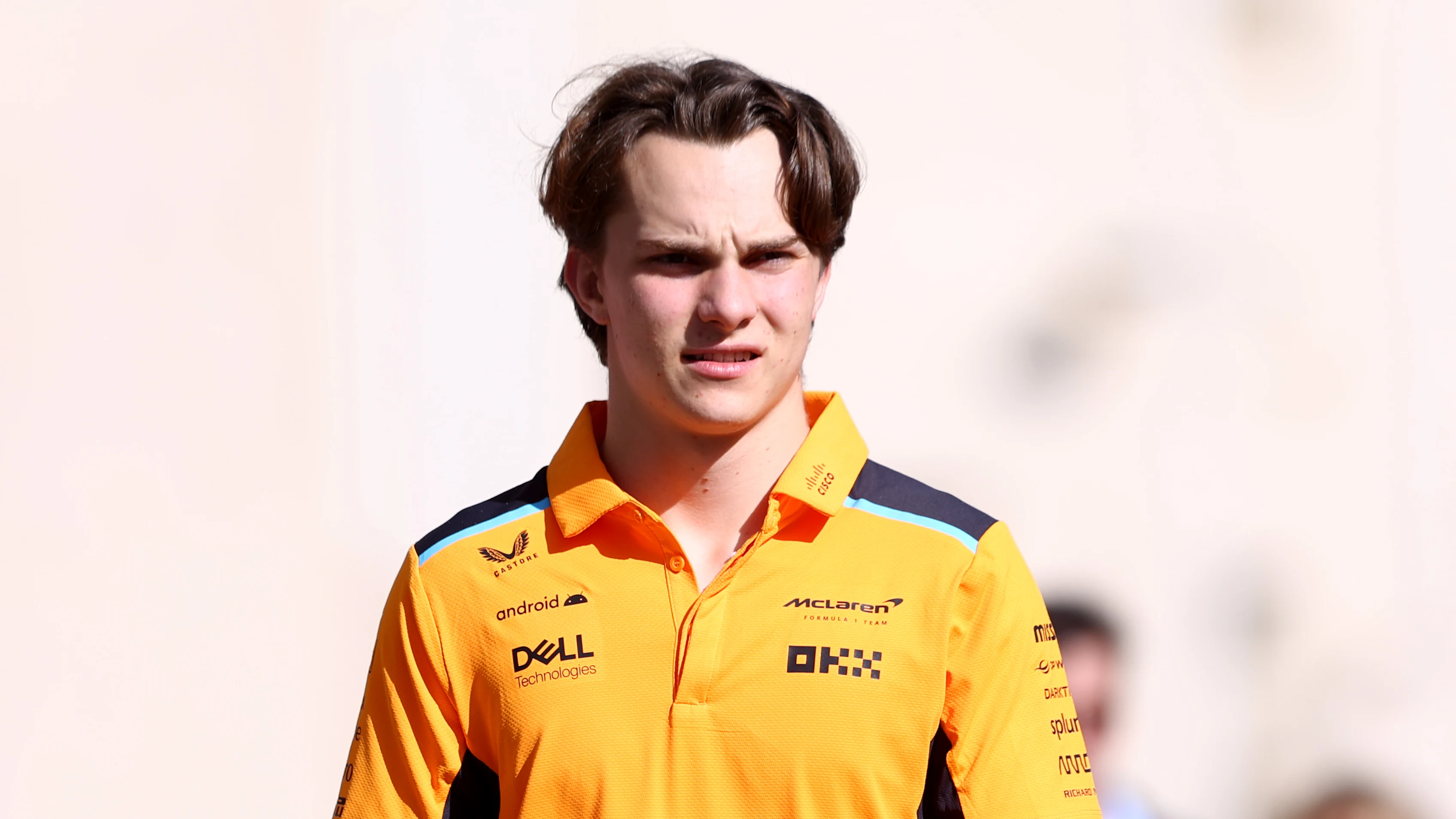 ABU DHABI, UNITED ARAB EMIRATES - NOVEMBER 23: Oscar Piastri of Australia and McLaren walks in the