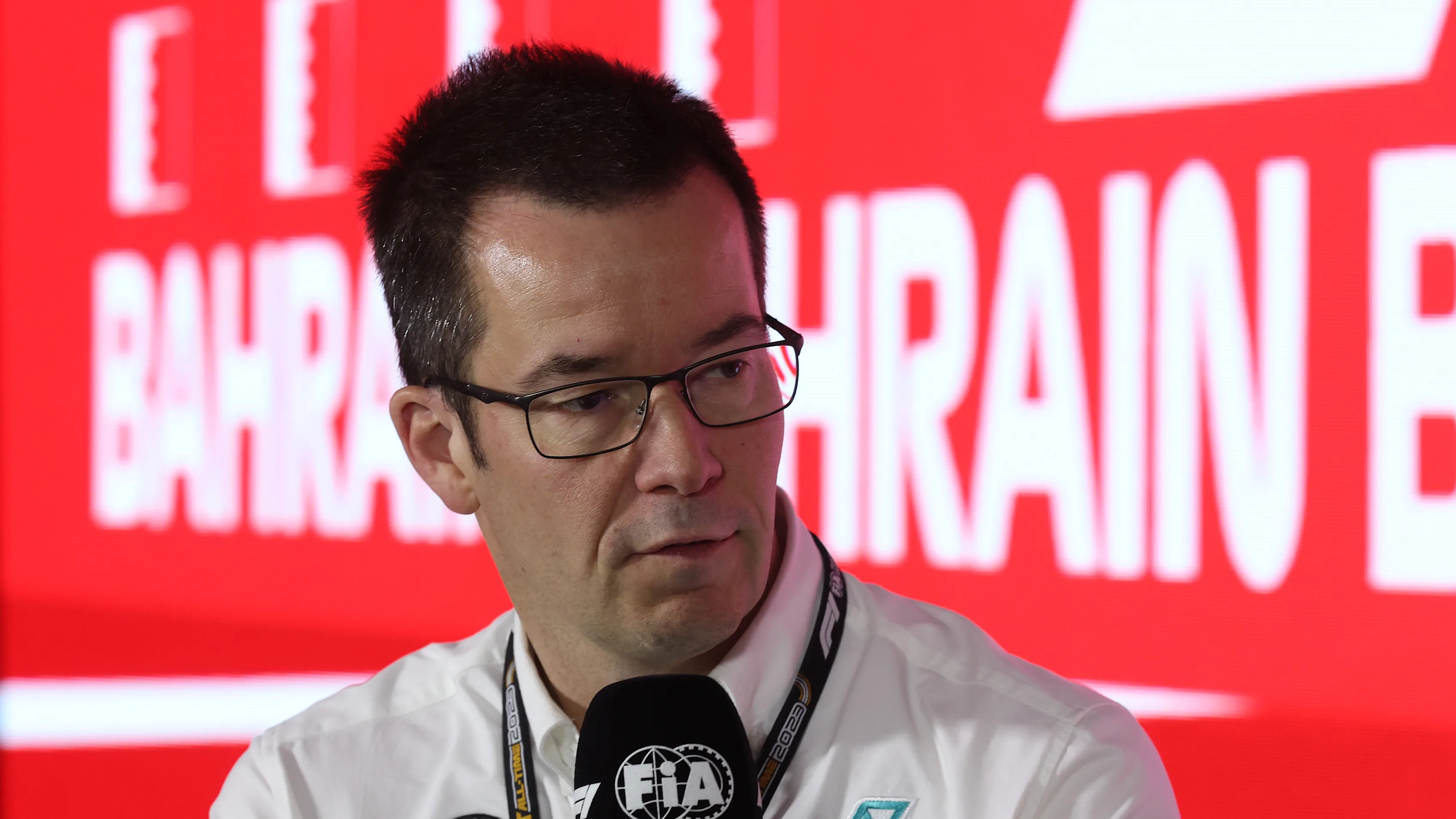 BAHRAIN, BAHRAIN - MARCH 03: Mike Elliott, Technical Director of Mercedes attends the Team