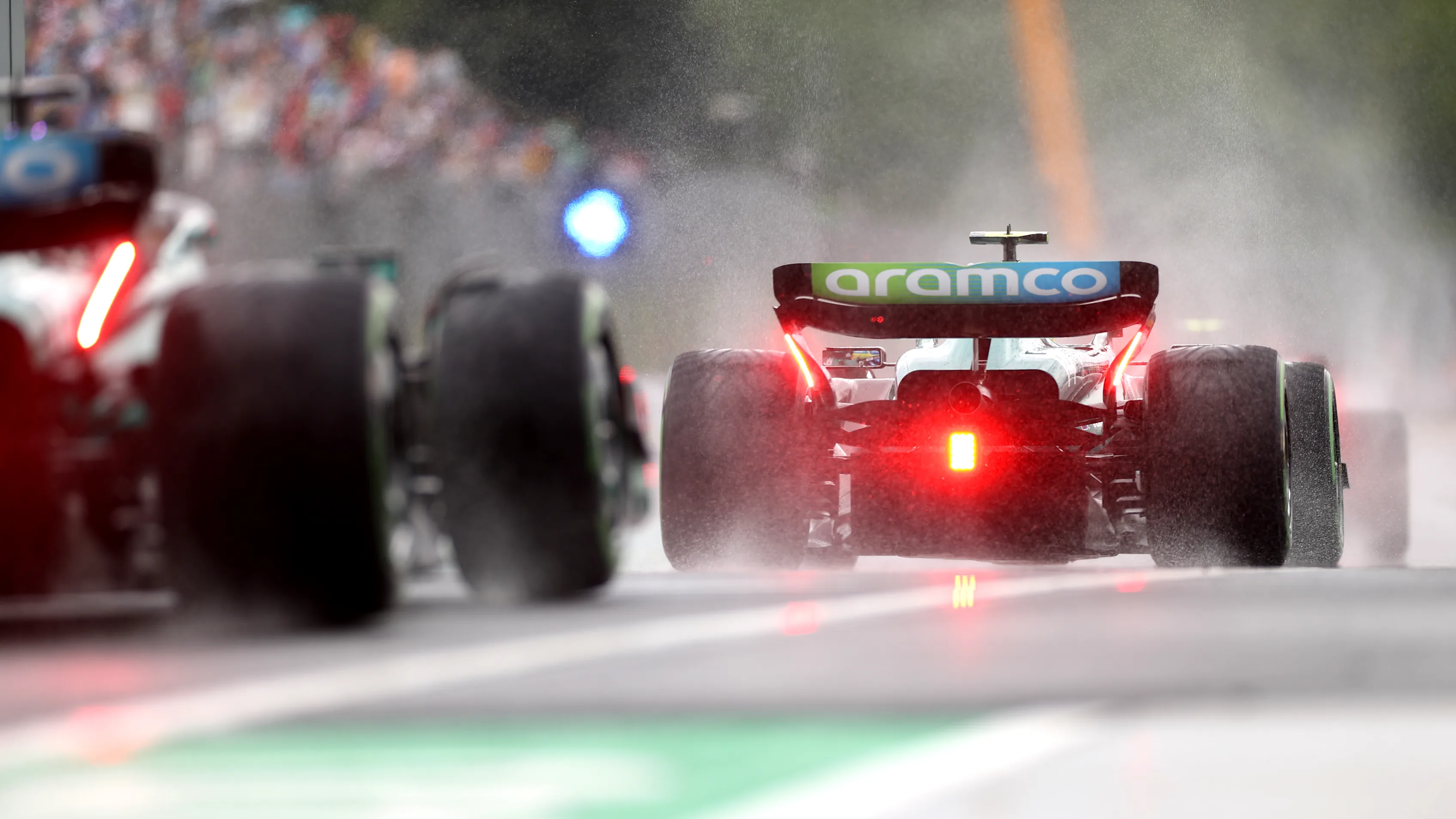 BUDAPEST, HUNGARY - JULY 21: Fernando Alonso of Spain driving the (14) Aston Martin AMR23 Mercedes