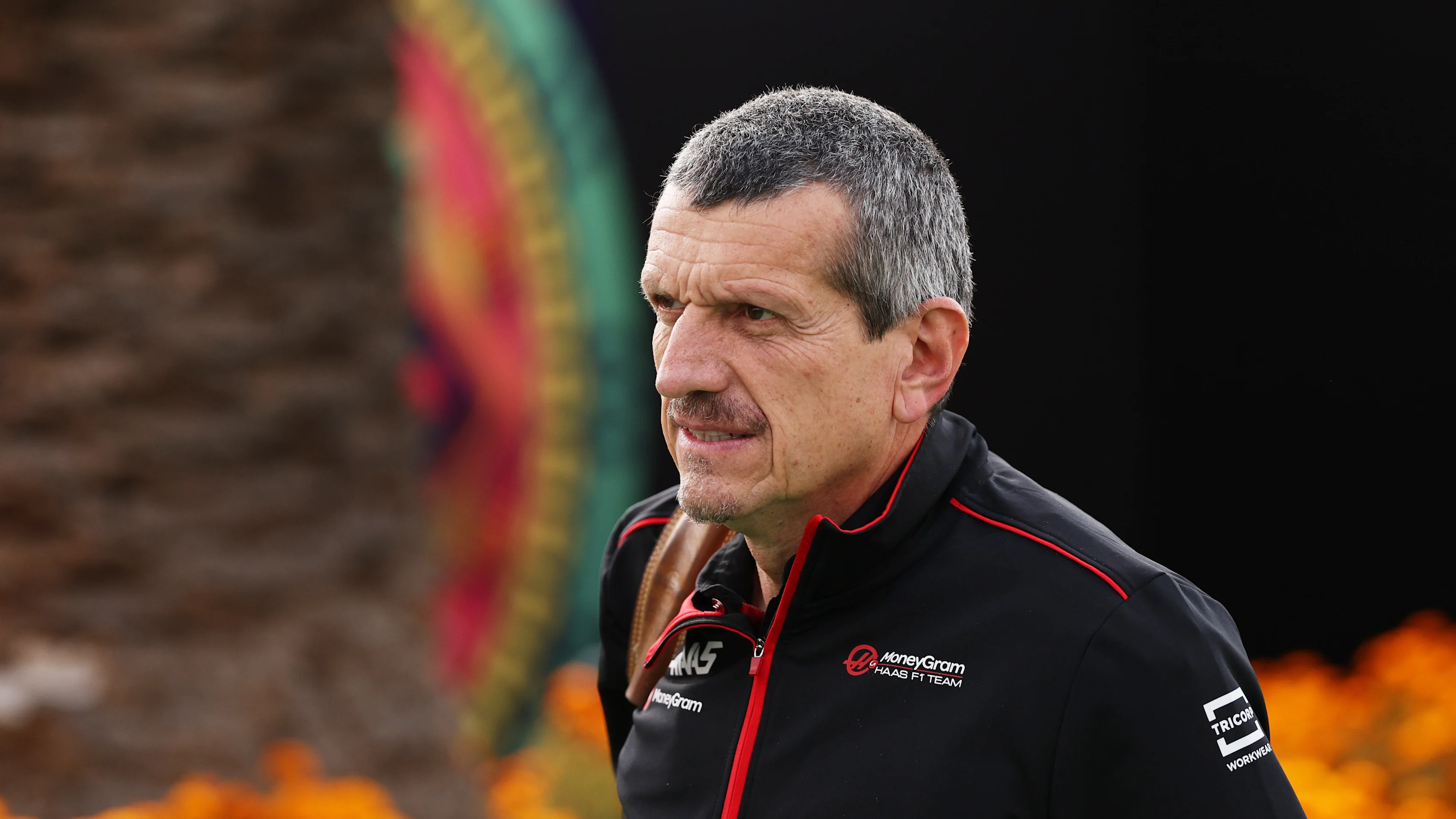 MEXICO CITY, MEXICO - OCTOBER 28: Haas F1 Team Principal Guenther Steiner walks in the Paddock