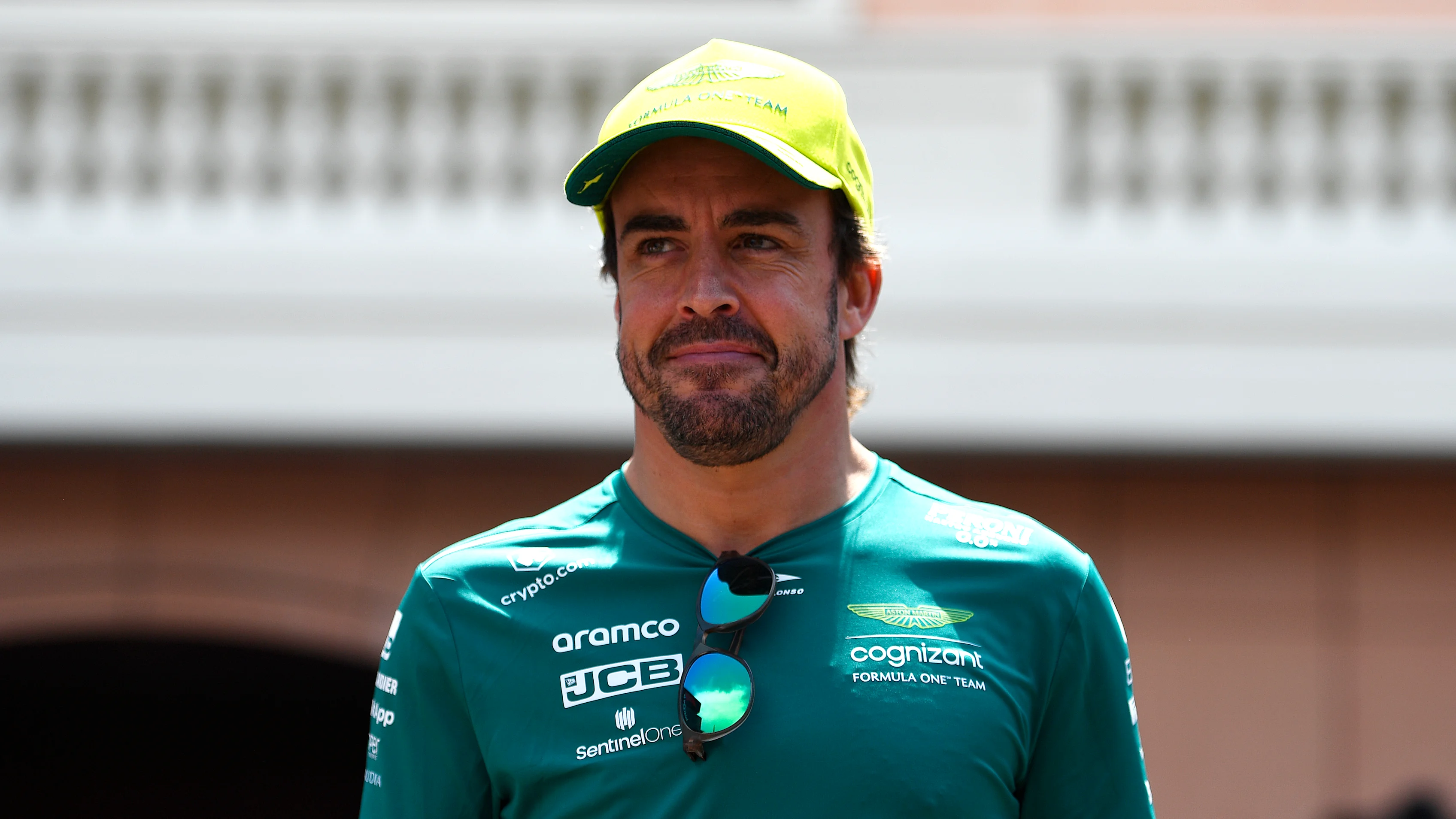 MONTE-CARLO, MONACO - MAY 28: Fernando Alonso of Spain and Aston Martin F1 Team walks in the