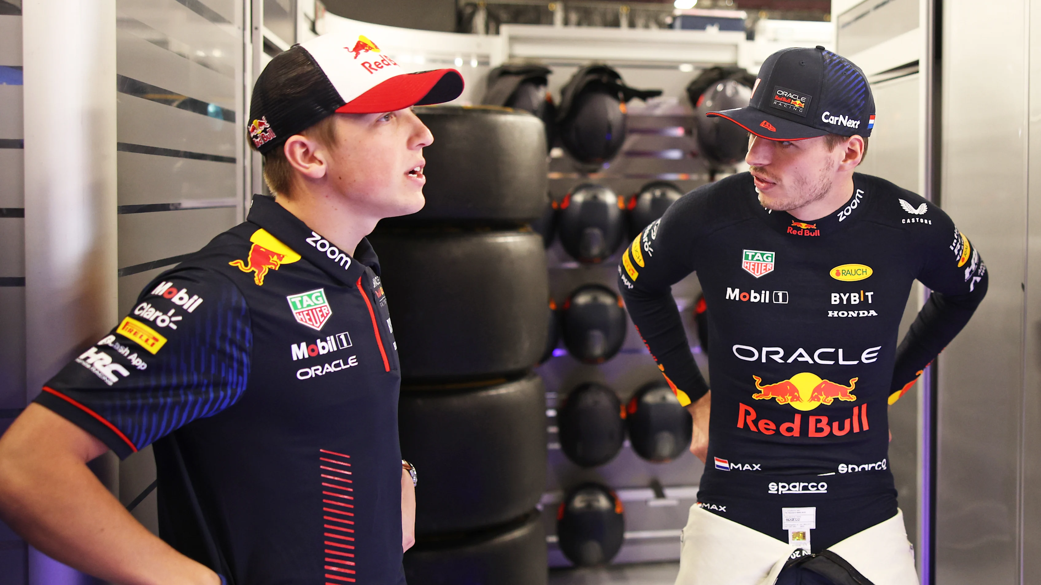BARCELONA, SPAIN - JUNE 03: Max Verstappen of the Netherlands and Oracle Red Bull Racing and Liam