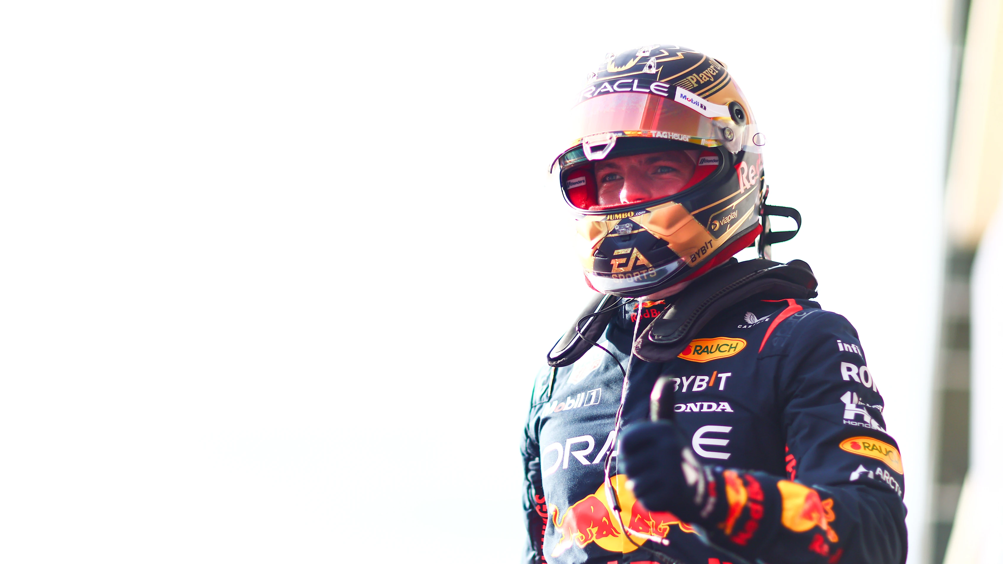 AUSTIN, TEXAS - OCTOBER 21: Sprint winner Max Verstappen of the Netherlands and Oracle Red Bull