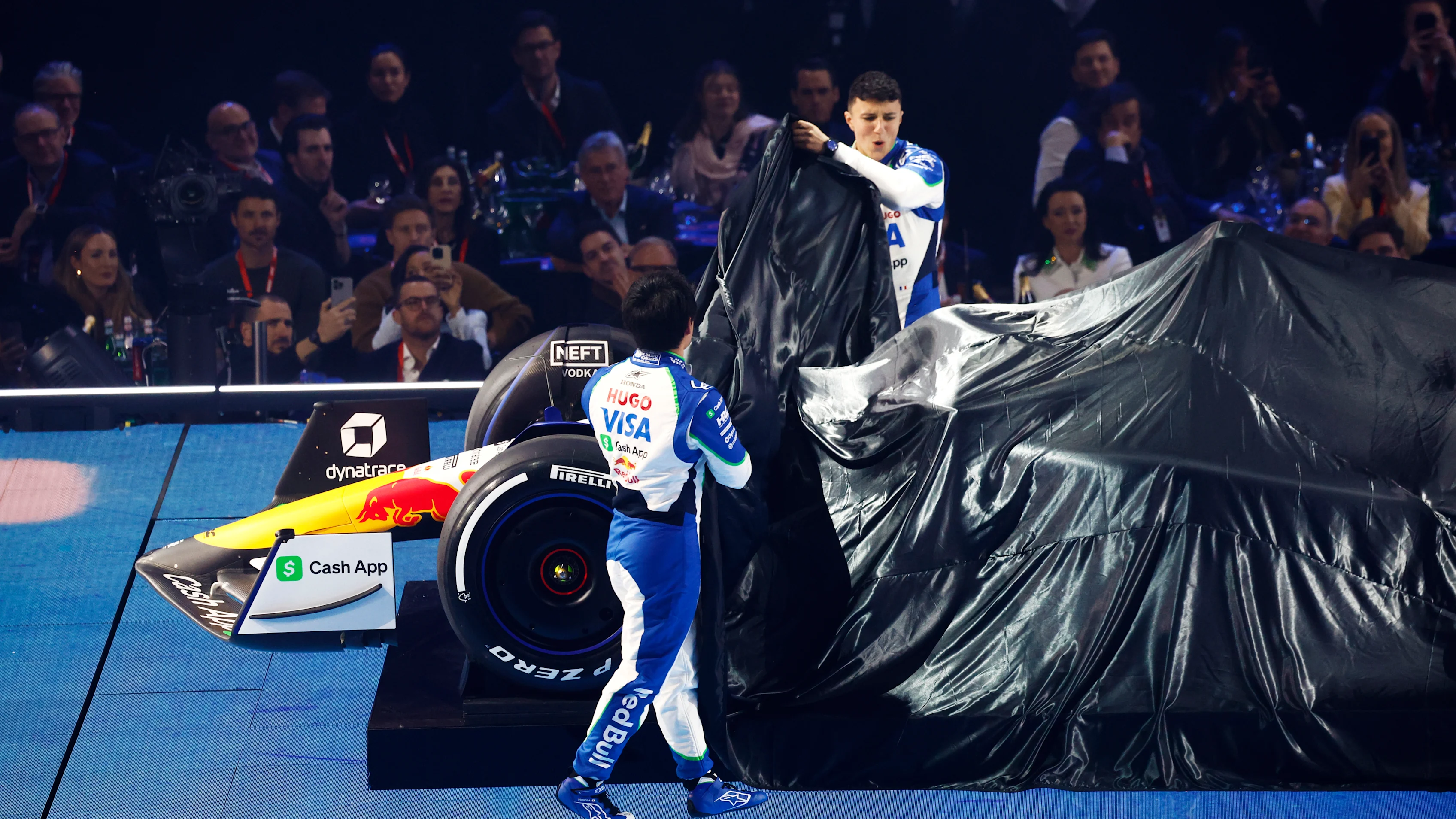 LONDON, ENGLAND - FEBRUARY 18: Isack Hadjar of France and Visa Cash App Racing Bulls and Yuki