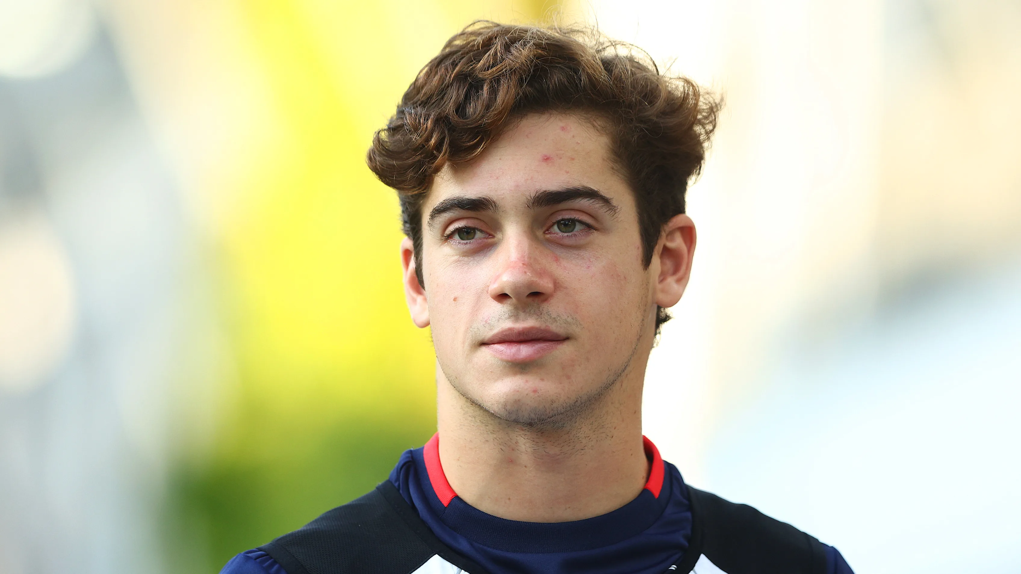 SINGAPORE, SINGAPORE - SEPTEMBER 22: Franco Colapinto of Argentina and Williams looks on in the