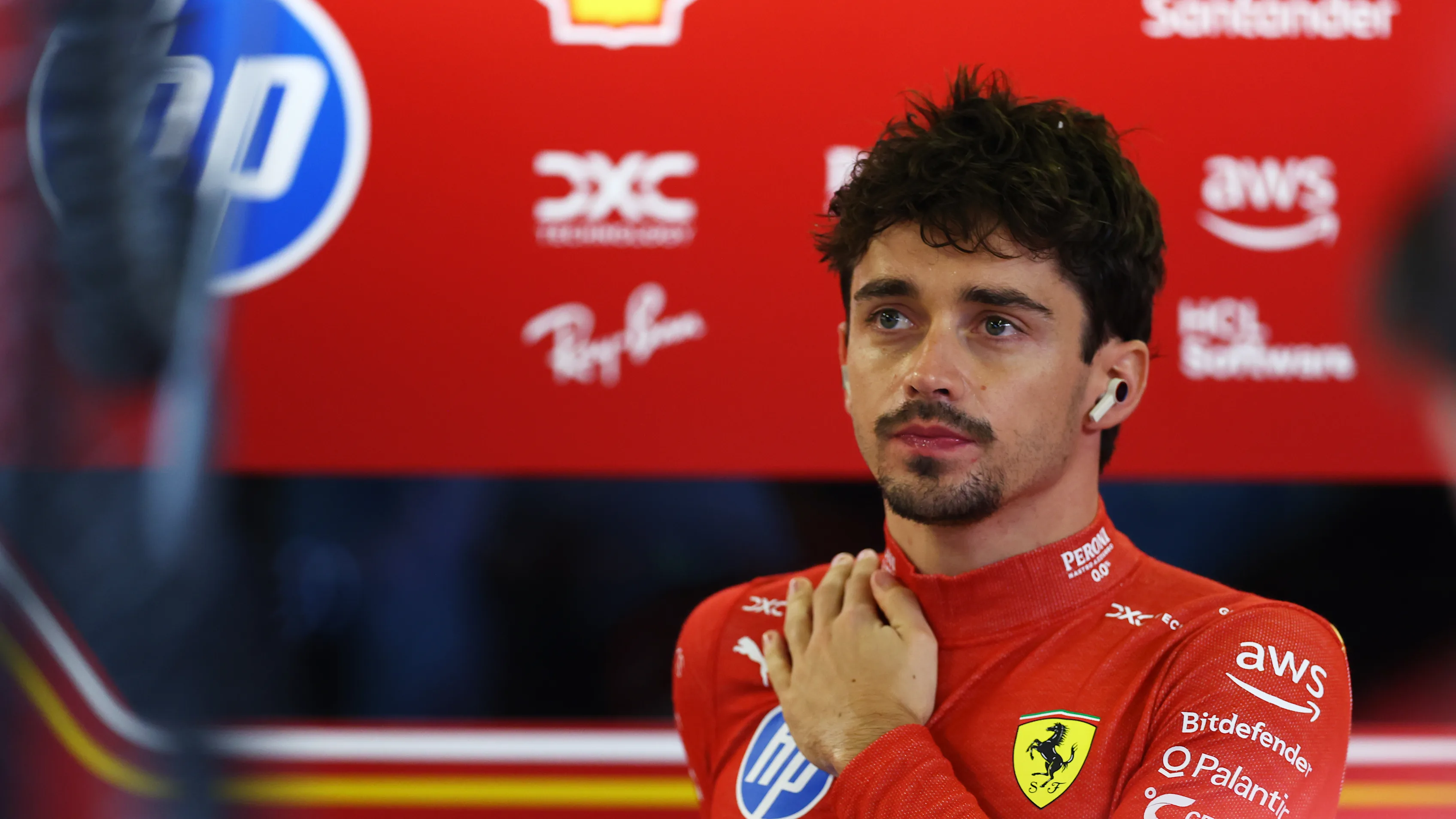 ABU DHABI, UNITED ARAB EMIRATES - DECEMBER 07: Charles Leclerc of Monaco and Ferrari prepares to