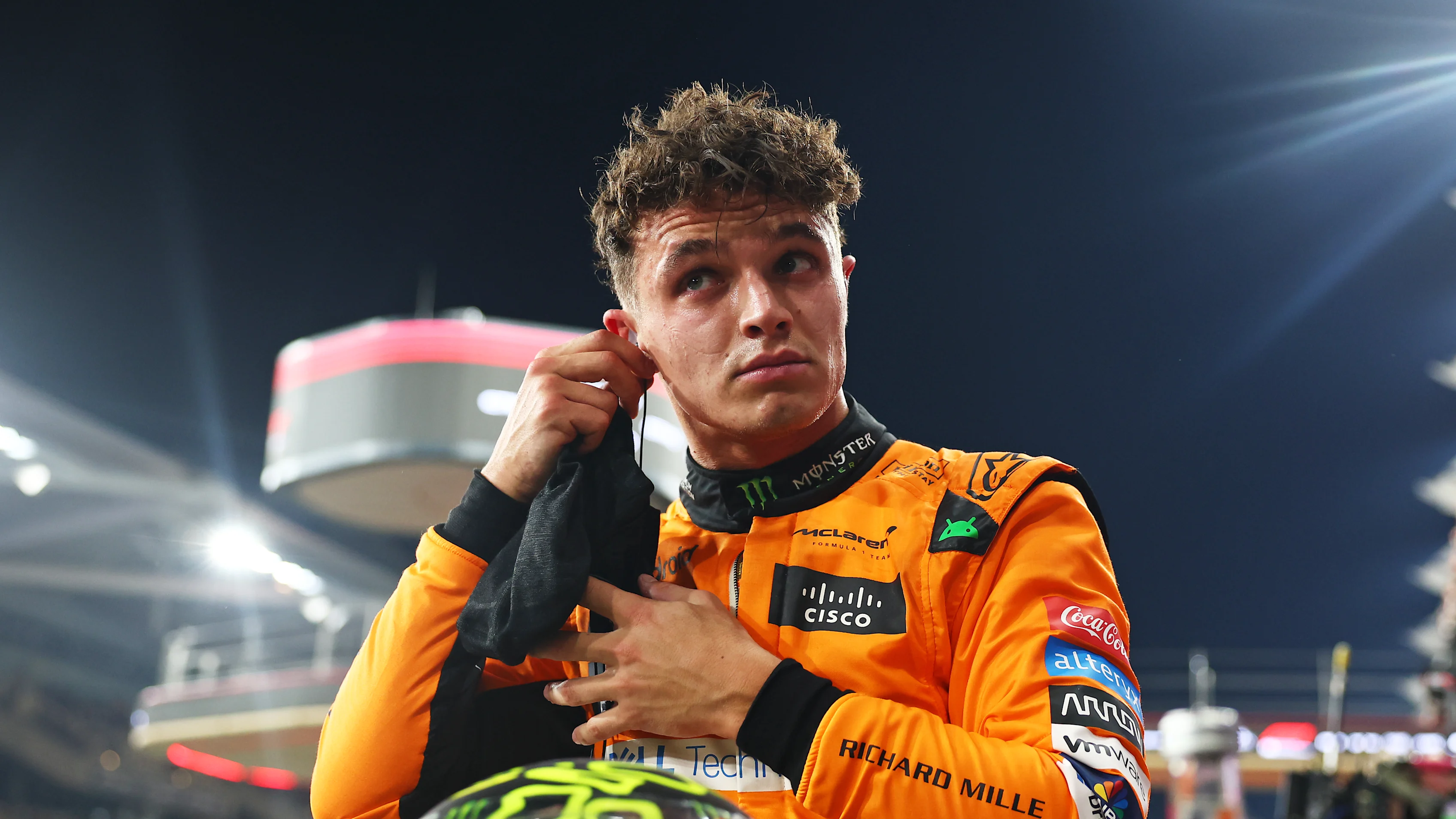 ABU DHABI, UNITED ARAB EMIRATES - DECEMBER 07: Pole position qualifier Lando Norris of Great