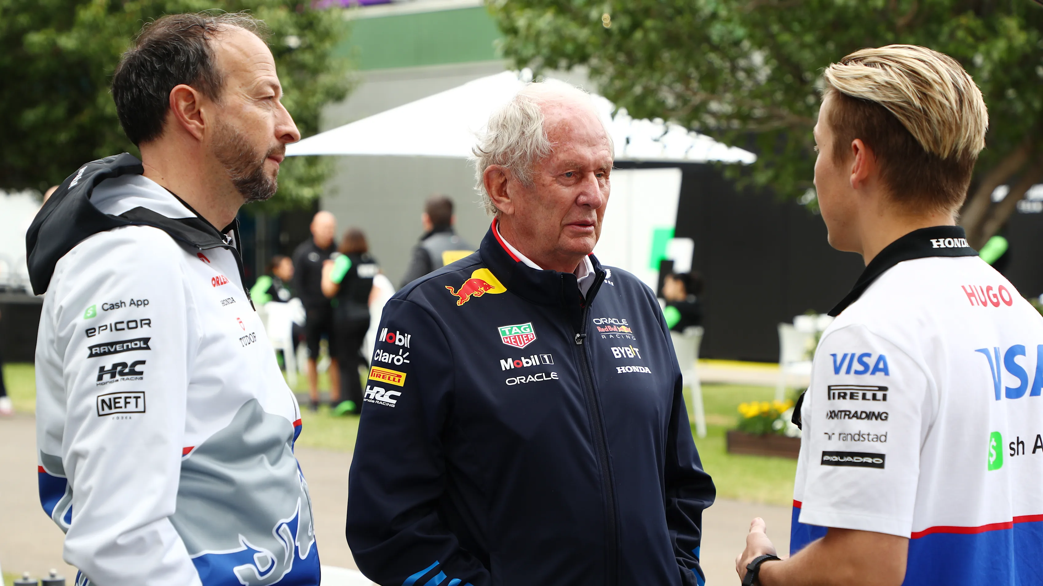 MELBOURNE, AUSTRALIA - MARCH 24: Peter Bayer, CEO of Visa Cash App RB, Oracle Red Bull Racing Team