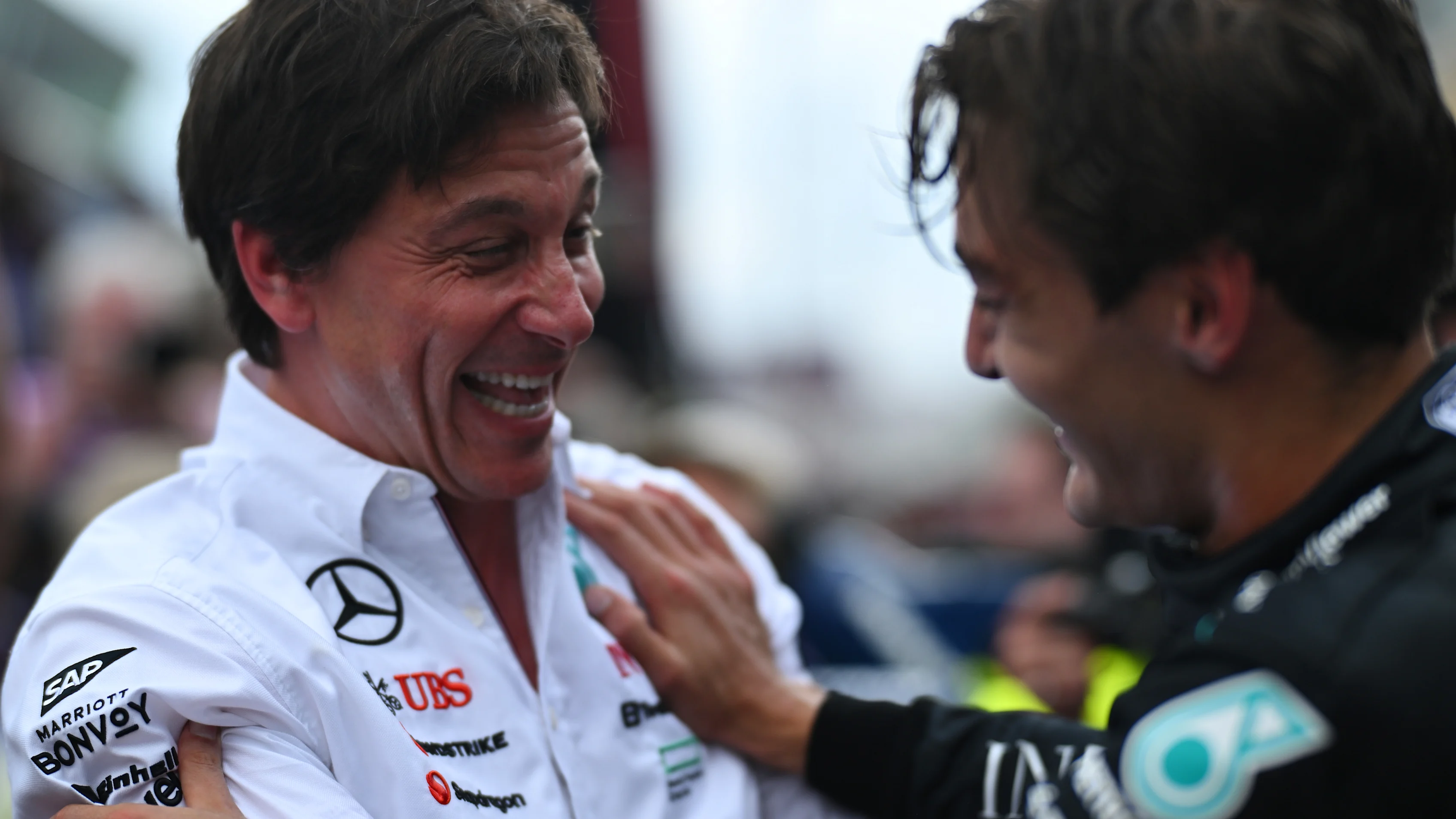 SPIELBERG, AUSTRIA - JUNE 30: Mercedes GP Executive Director Toto Wolff celebrates with Race winner