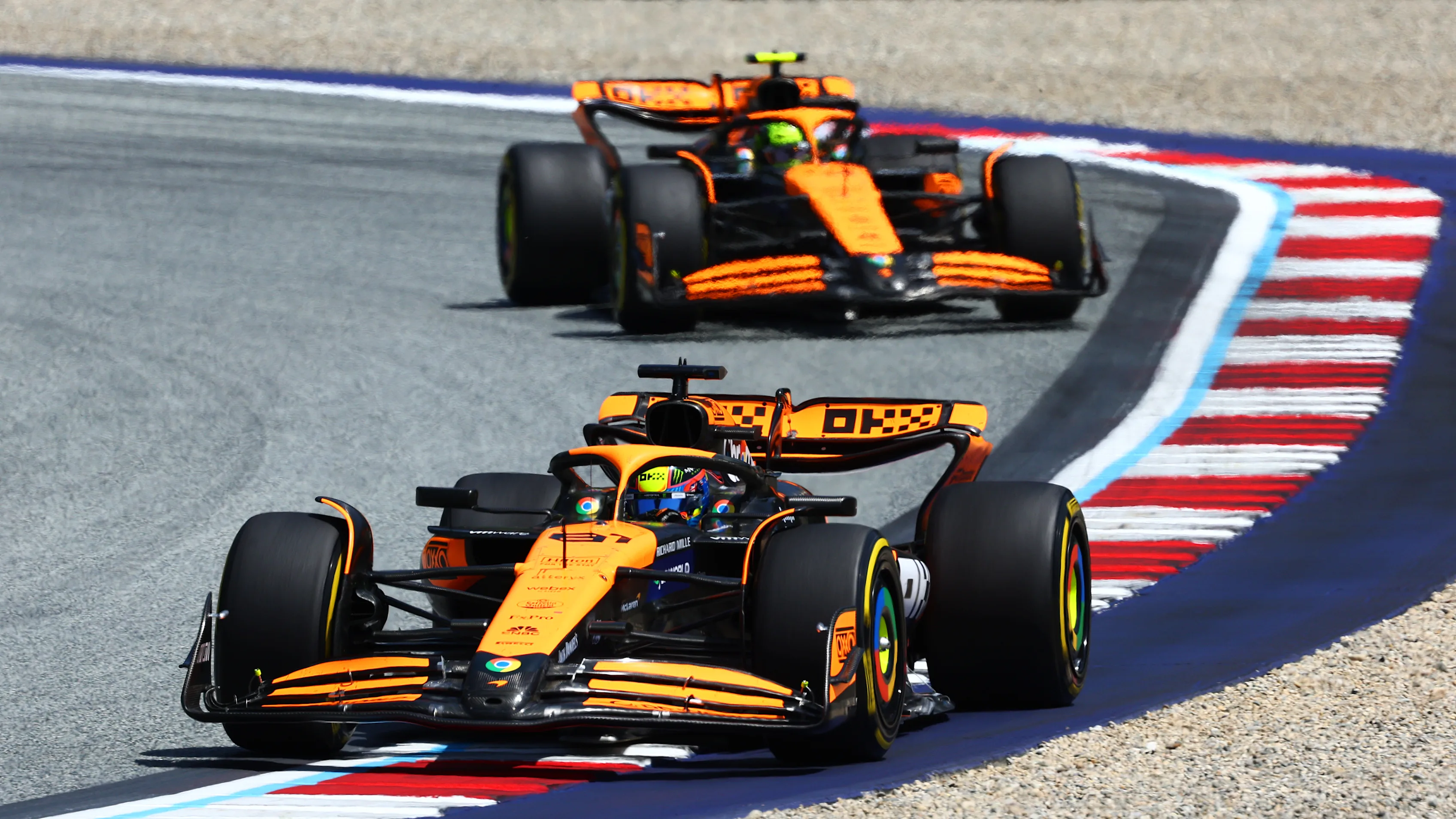 SPIELBERG, AUSTRIA - JUNE 29: Oscar Piastri of Australia driving the (81) McLaren MCL38 Mercedes