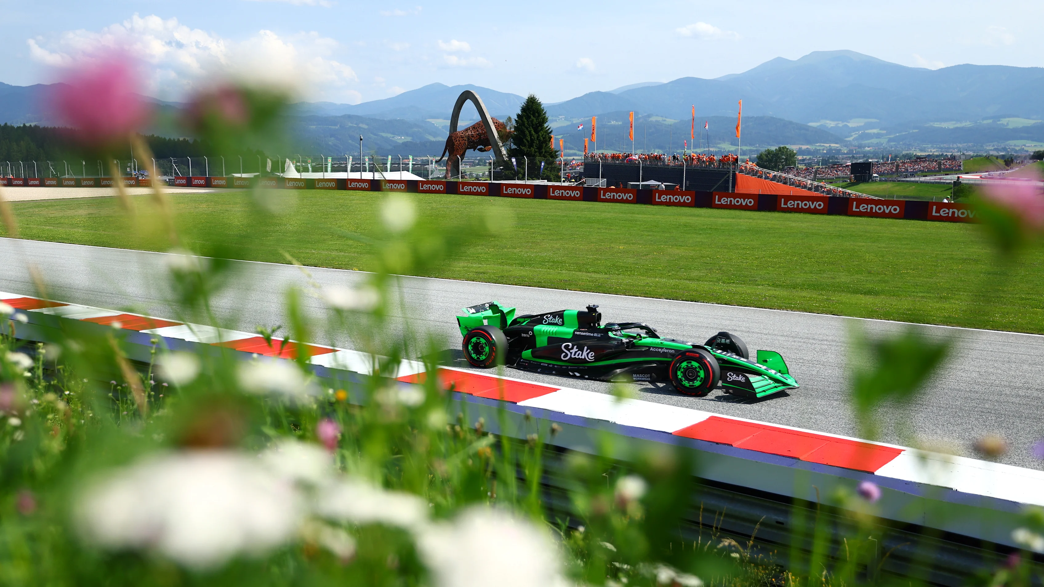 SPIELBERG, AUSTRIA - JUNE 29: Valtteri Bottas of Finland driving the (77) Kick Sauber C44 Ferrari