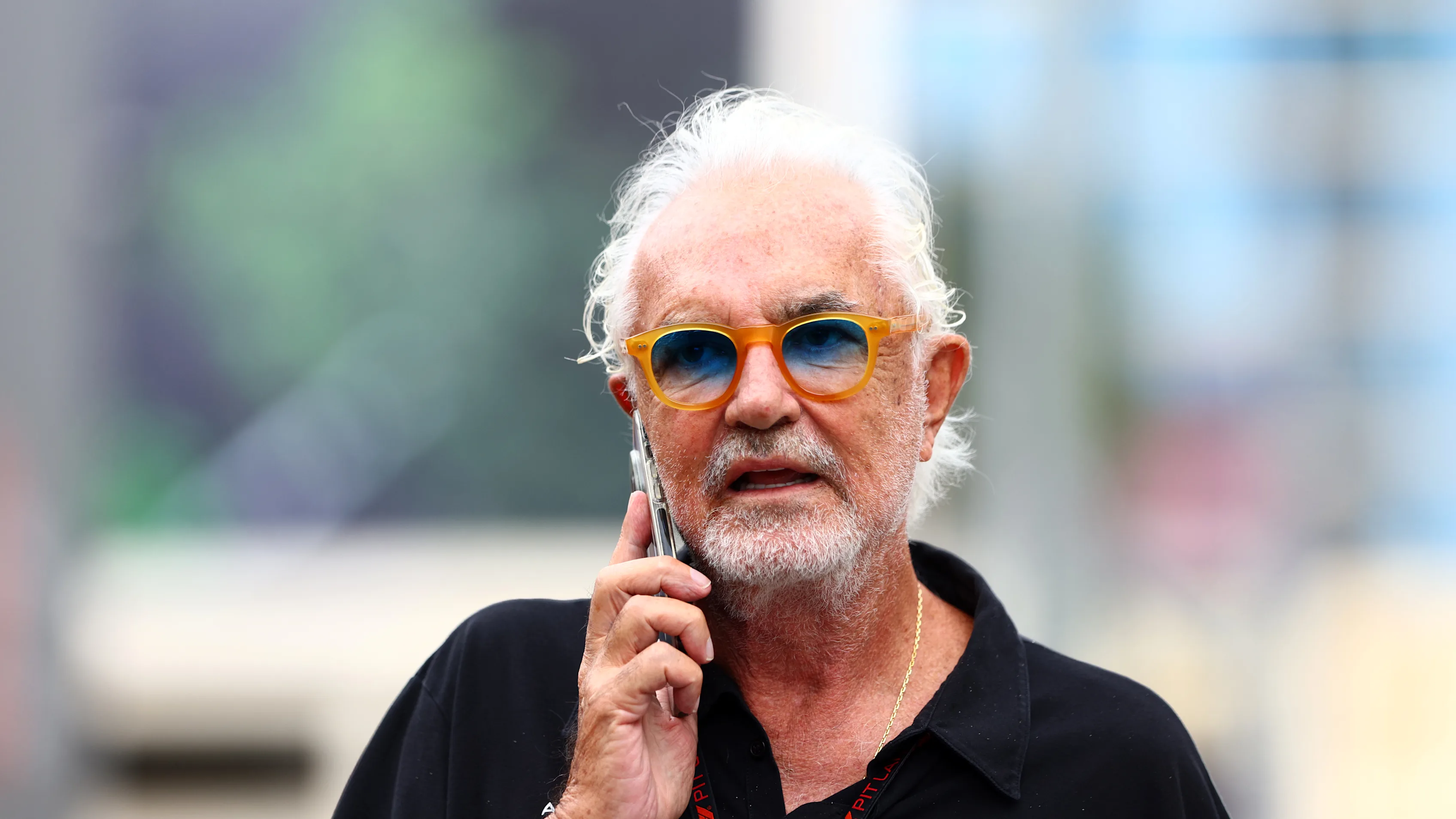 BAKU, AZERBAIJAN - SEPTEMBER 13: Flavio Briatore, Executive Advisor to Alpine F1, talks on the