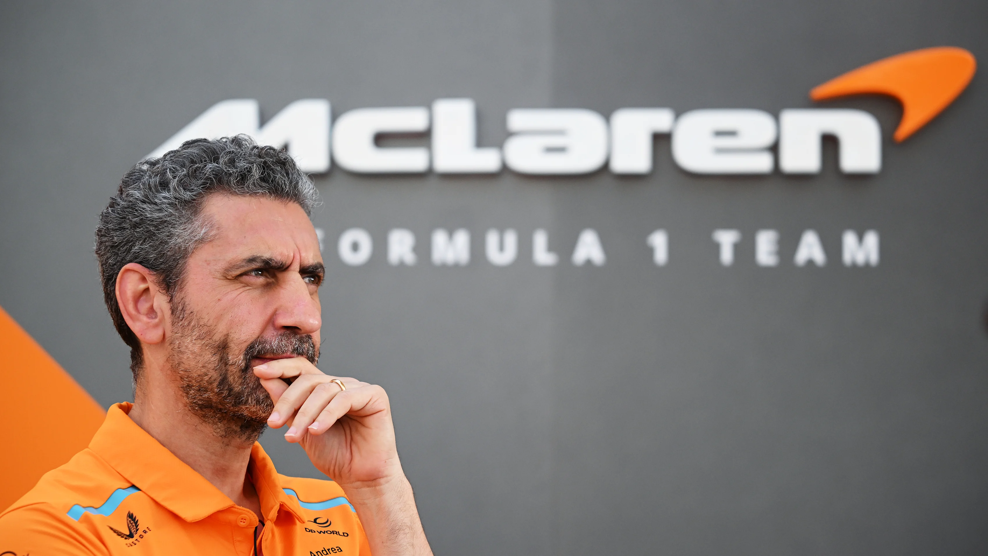 BAKU, AZERBAIJAN - SEPTEMBER 12: McLaren Team Principal Andrea Stella looks on in the Paddock