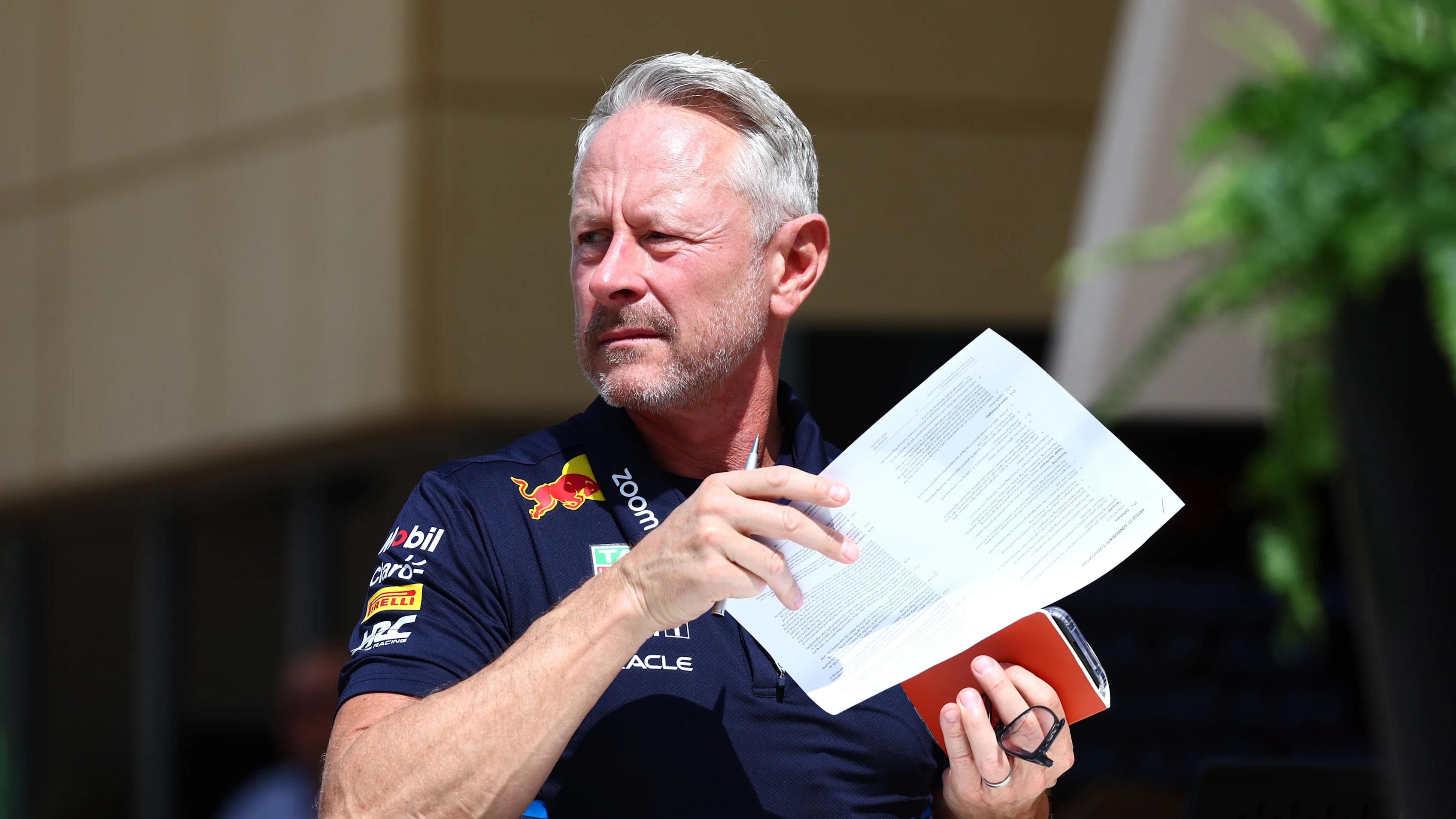 BAHRAIN, BAHRAIN - FEBRUARY 28: Oracle Red Bull Racing Sporting Director Jonathan Wheatley looks on