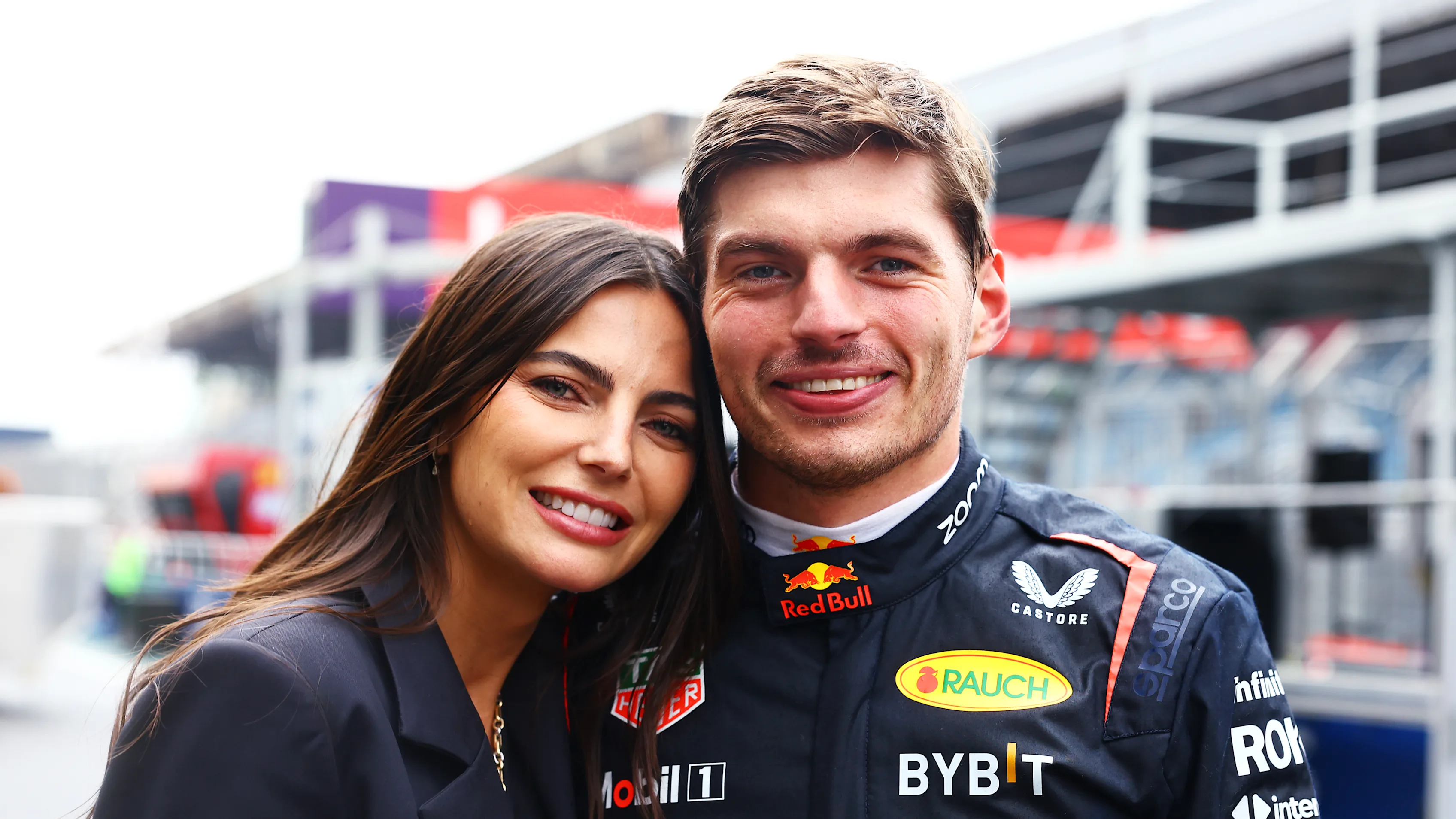 SAO PAULO, BRAZIL - NOVEMBER 03: Race winner Max Verstappen of the Netherlands and Oracle Red Bull