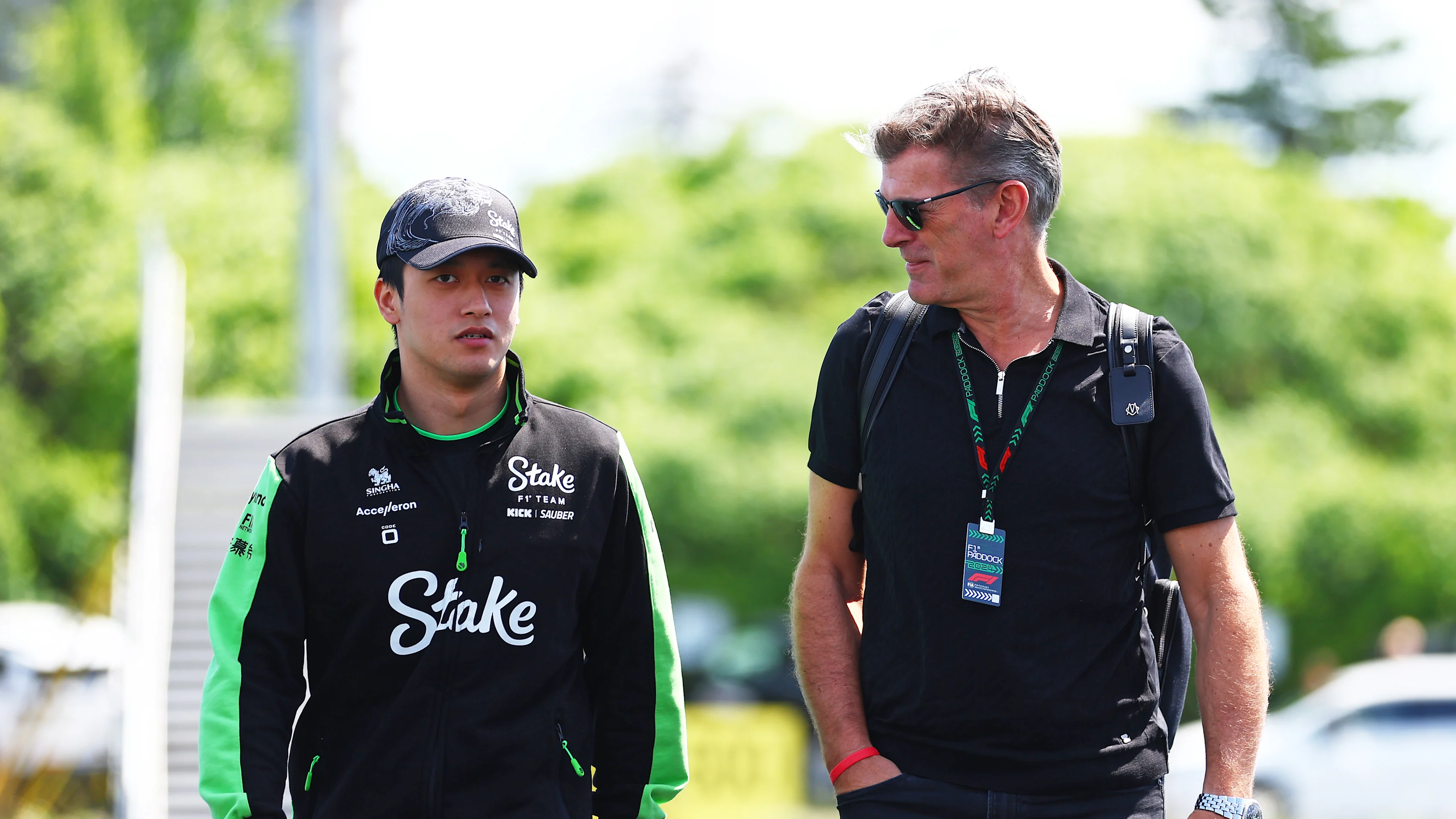 MONTREAL, QUEBEC - JUNE 07: Zhou Guanyu of China and Stake F1 Team Kick Sauber and Graeme Lowdon