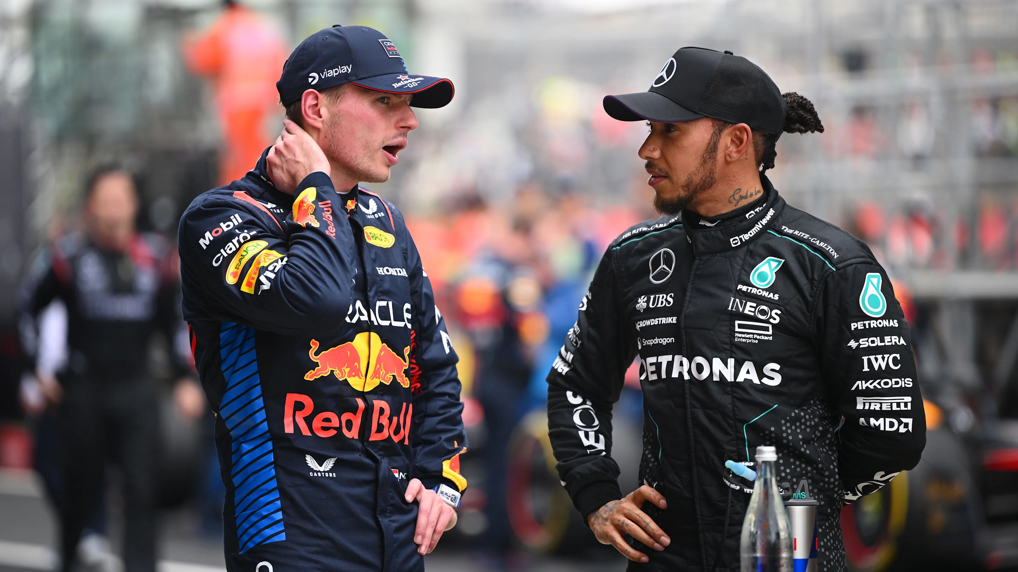 SHANGHAI, CHINA - APRIL 20: Sprint winner Max Verstappen of the Netherlands and Oracle Red Bull