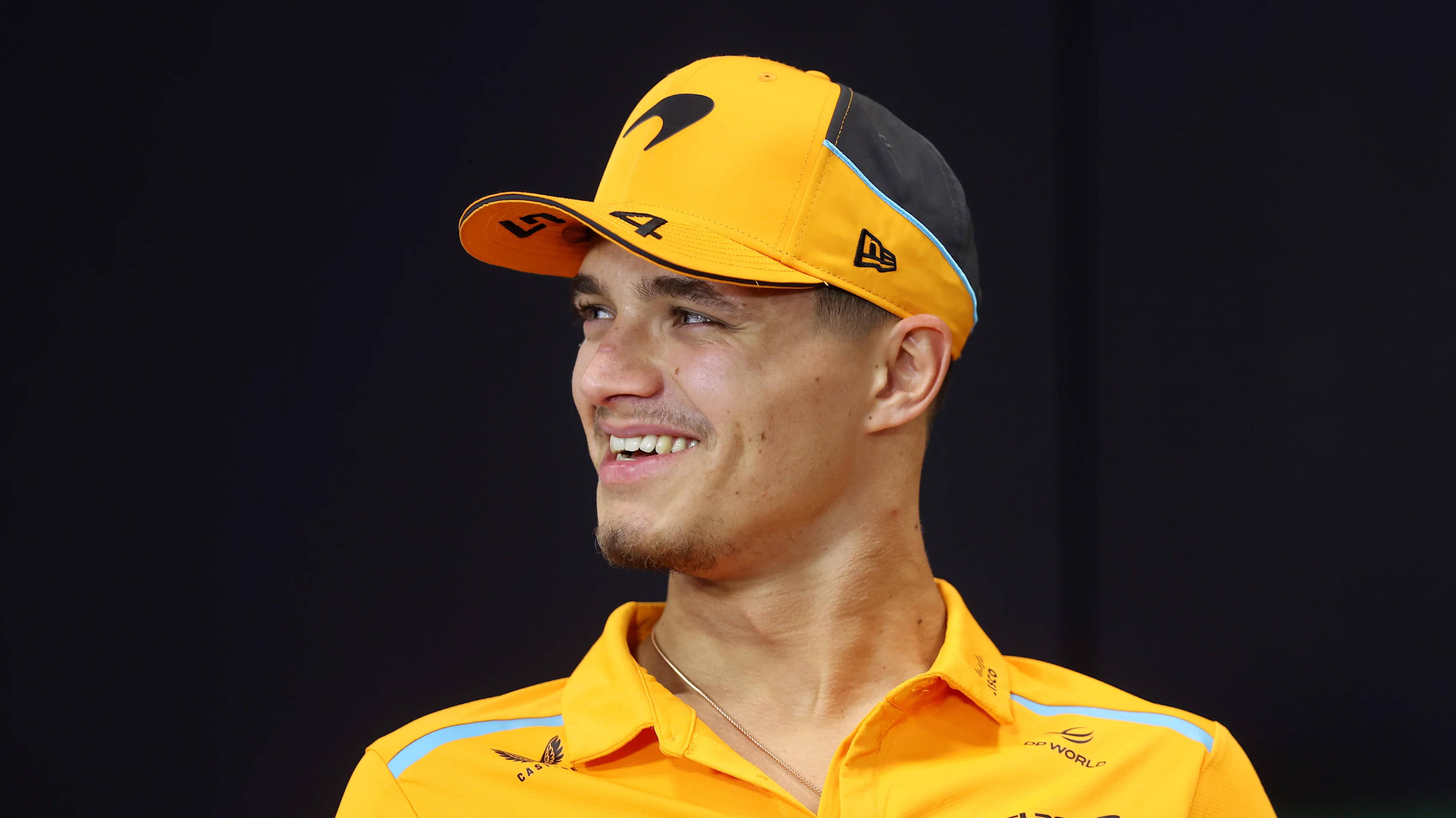 IMOLA, ITALY - MAY 16: Lando Norris of Great Britain and McLaren attends the Drivers Press