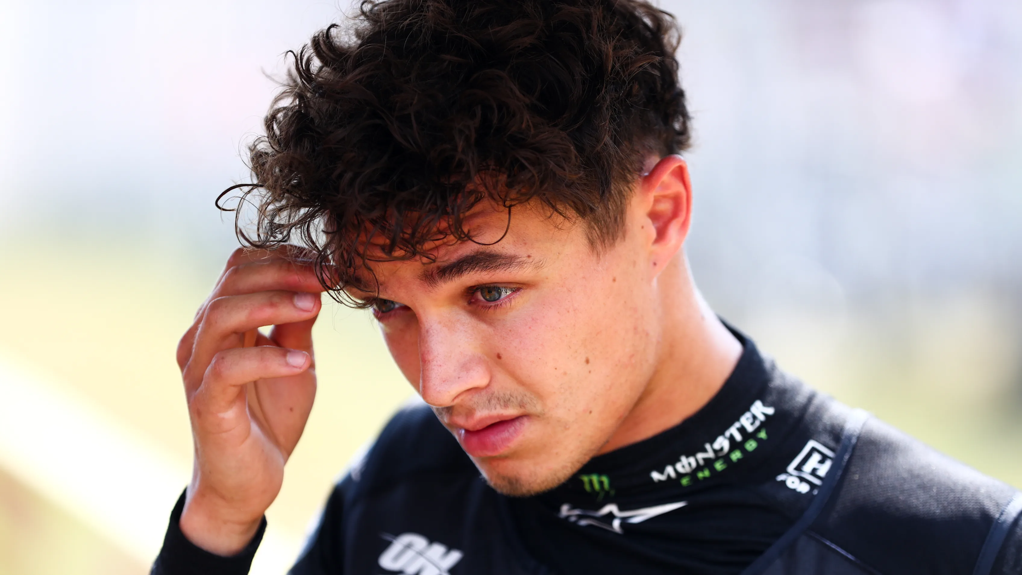 MONZA, ITALY - SEPTEMBER 01: Lando Norris of McLaren and Great Britain on the grid during the F1