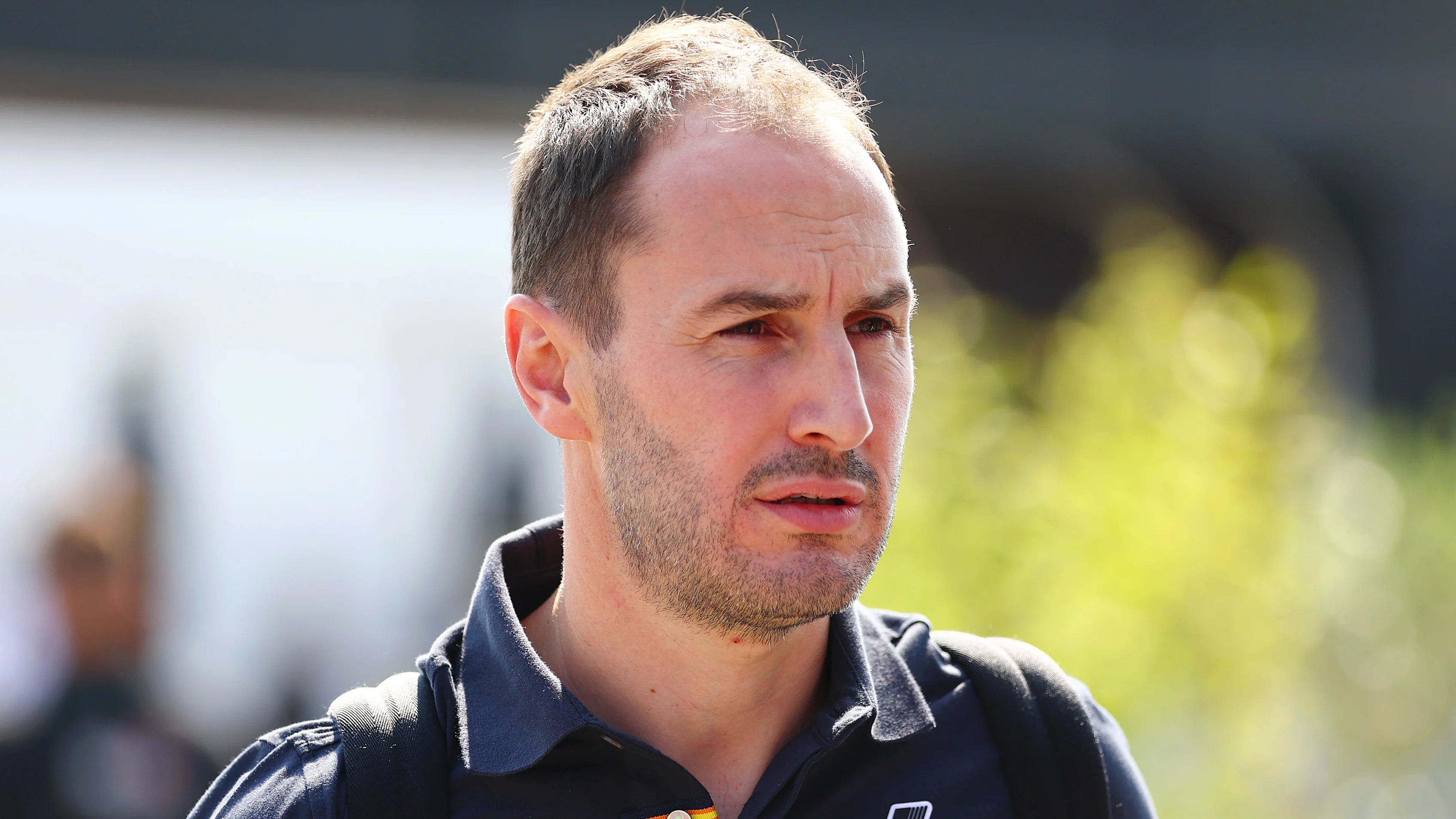 MONZA, ITALY - AUGUST 29: Oliver Oakes, Team Principal of Alpine F1 walks in the Paddock during