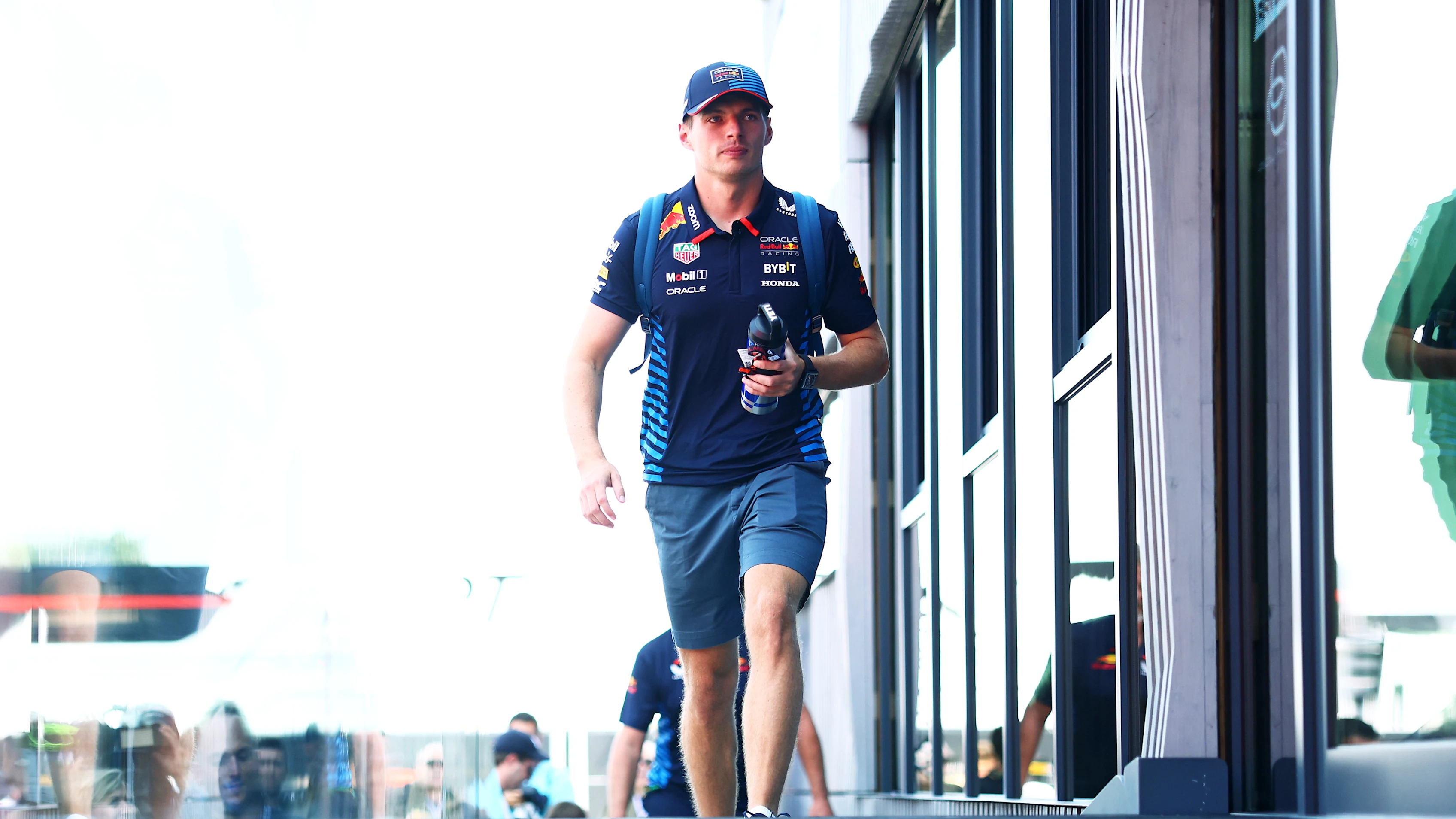 MONZA, ITALY - AUGUST 29: Max Verstappen of the Netherlands and Oracle Red Bull Racing walks in the