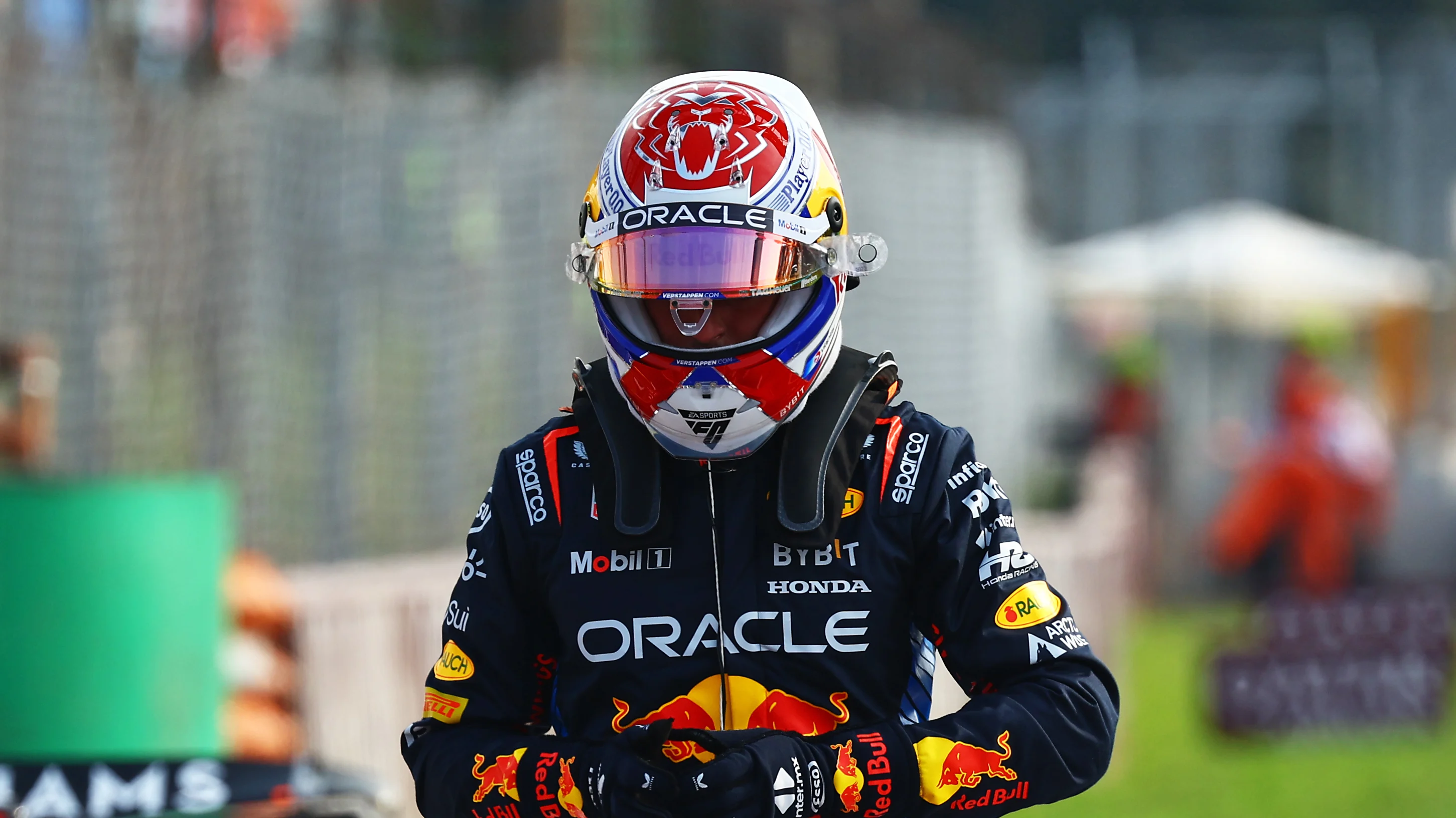 MONZA, ITALY - AUGUST 31: Seventh qualifier Max Verstappen of the Netherlands and Oracle Red Bull