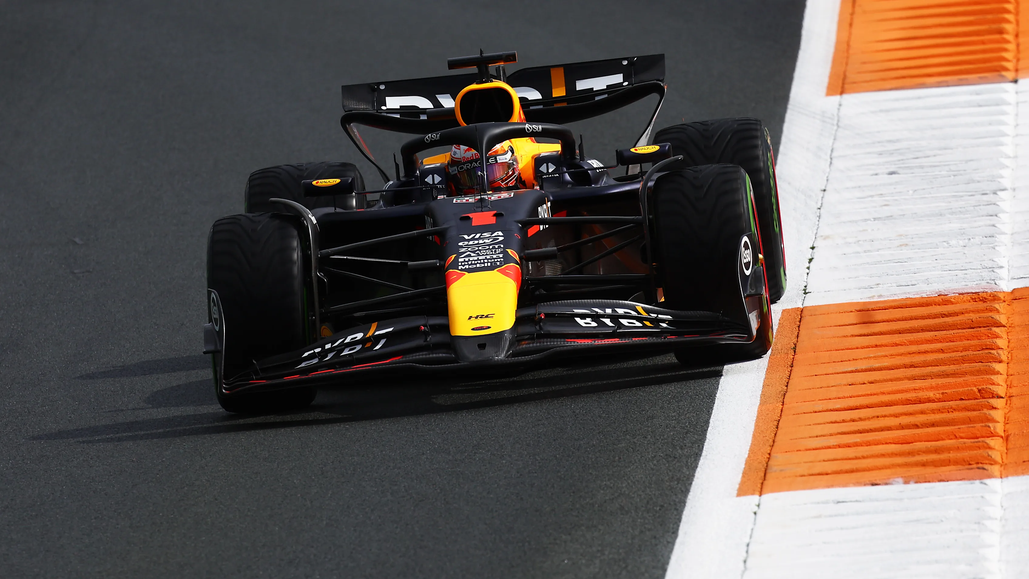ZANDVOORT, NETHERLANDS - AUGUST 23: Max Verstappen of the Netherlands driving the (1) Oracle Red