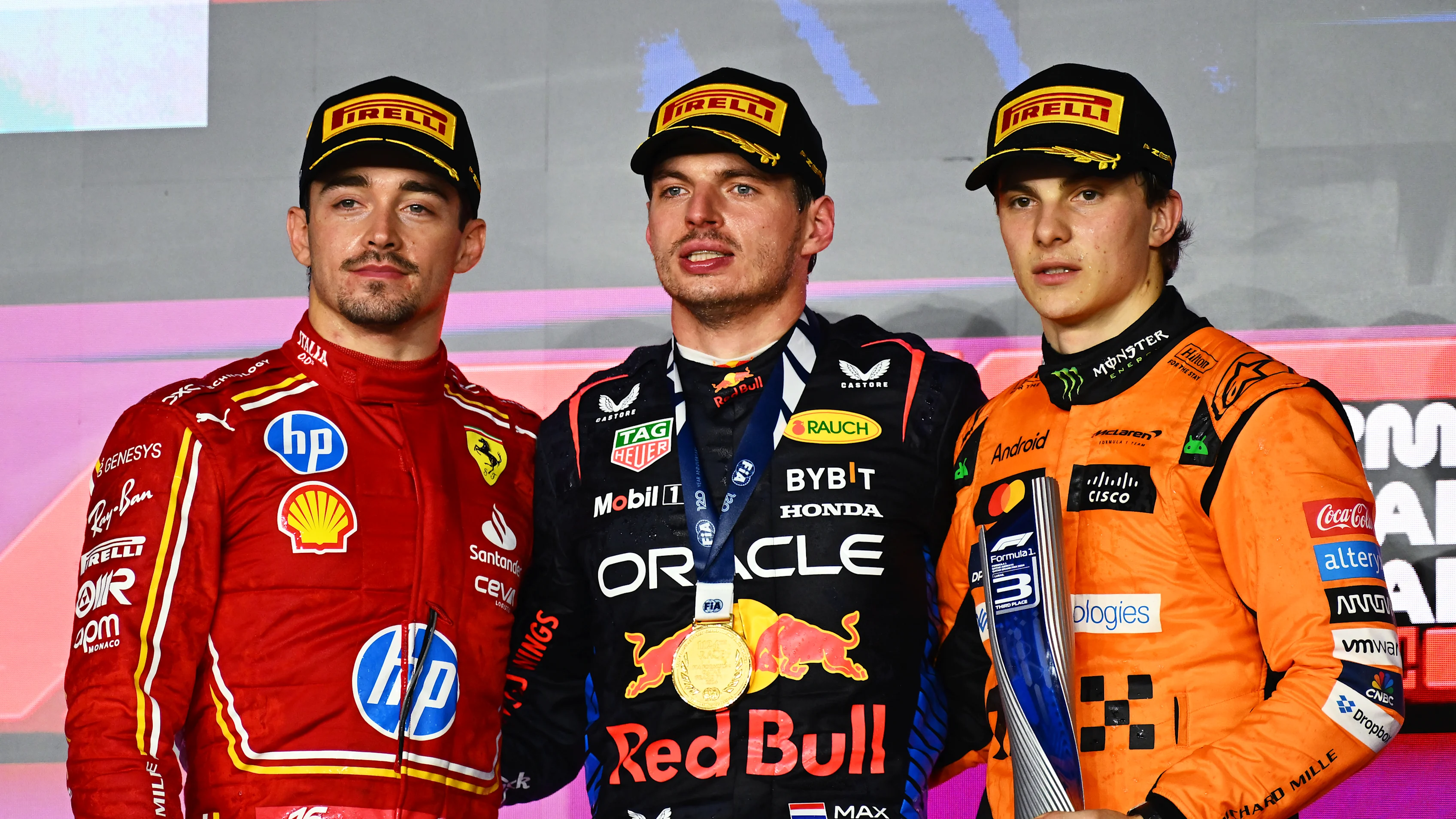 LUSAIL CITY, QATAR - DECEMBER 01: Race winner Max Verstappen of the Netherlands and Oracle Red Bull