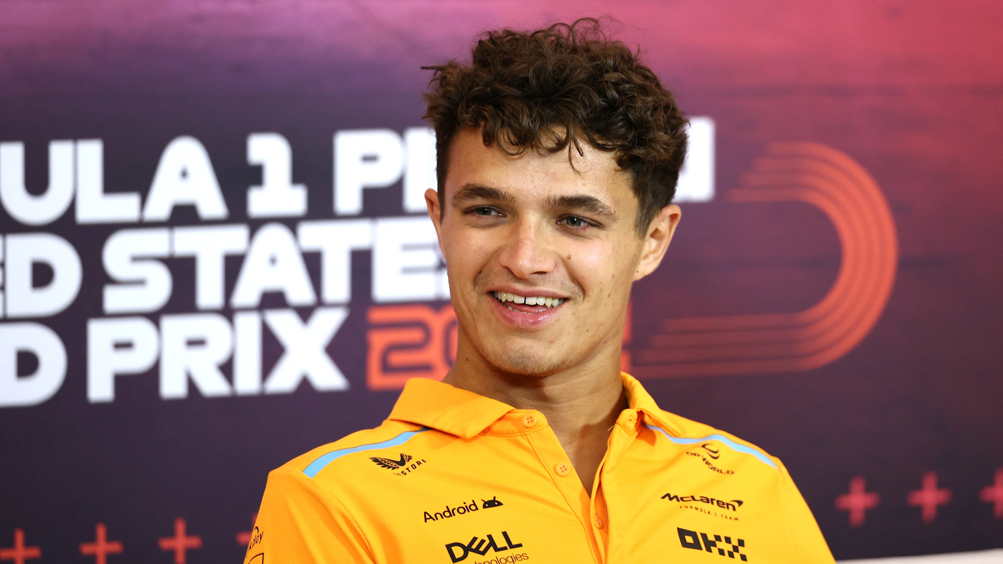 AUSTIN, TEXAS - OCTOBER 17: Lando Norris of Great Britain and McLaren attends the Drivers Press