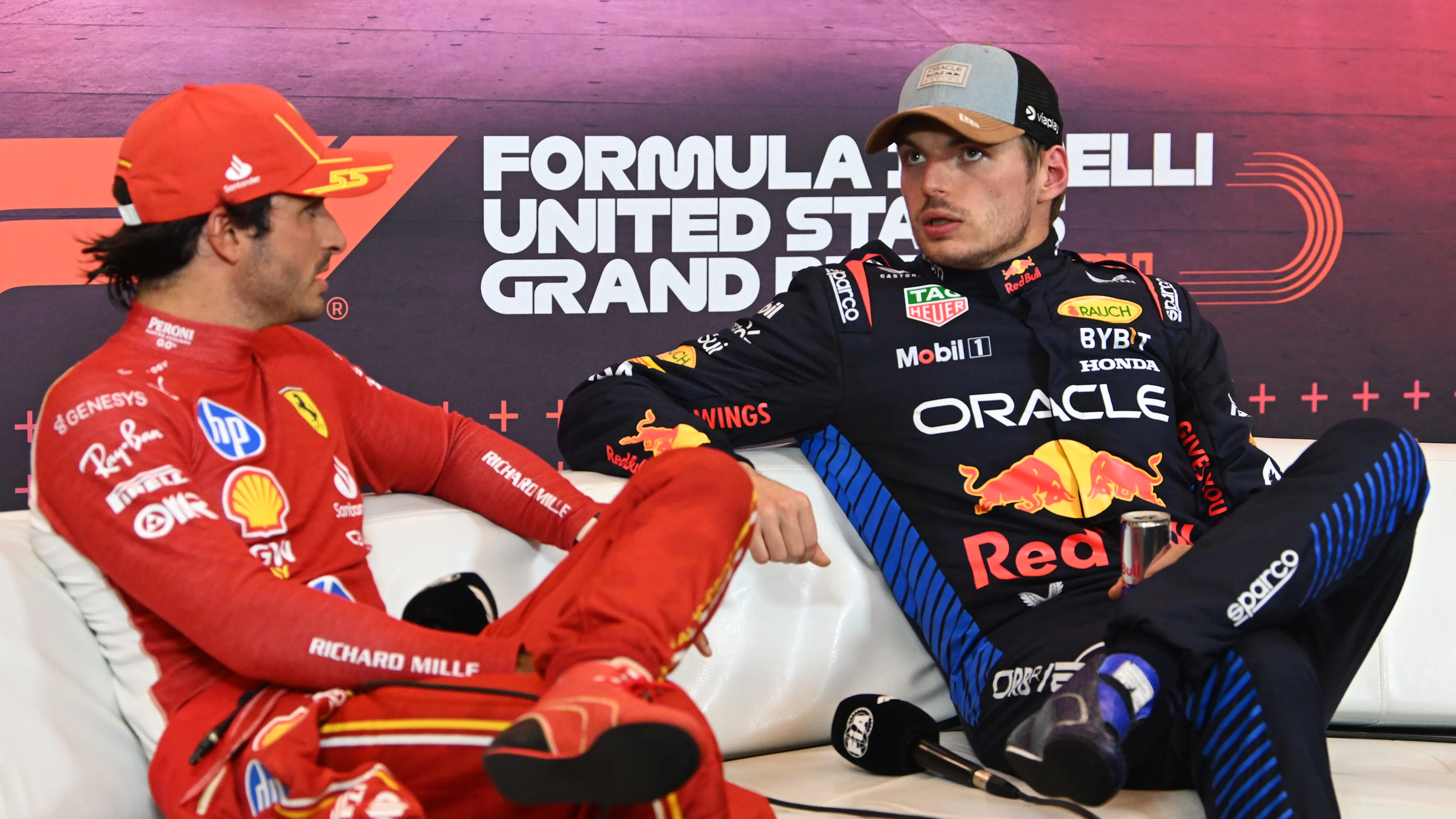 AUSTIN, TEXAS - OCTOBER 19: Sprint winner Max Verstappen of the Netherlands and Oracle Red Bull