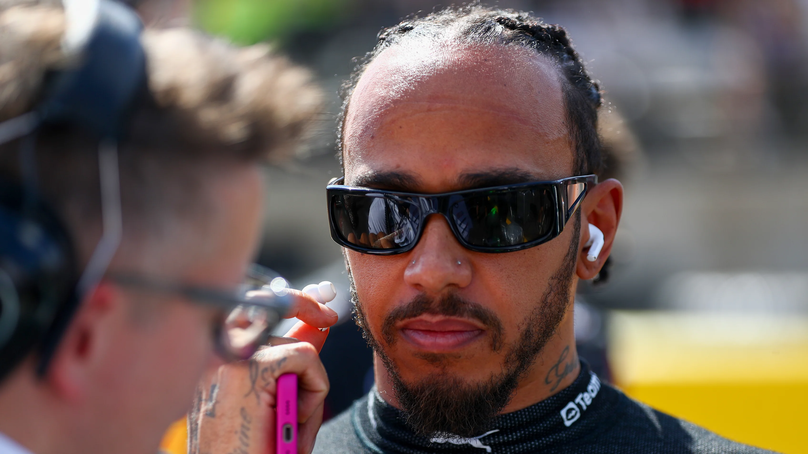 AUSTIN, TEXAS - OCTOBER 19: Lewis Hamilton of Mercedes and Great Britain on the grid during the