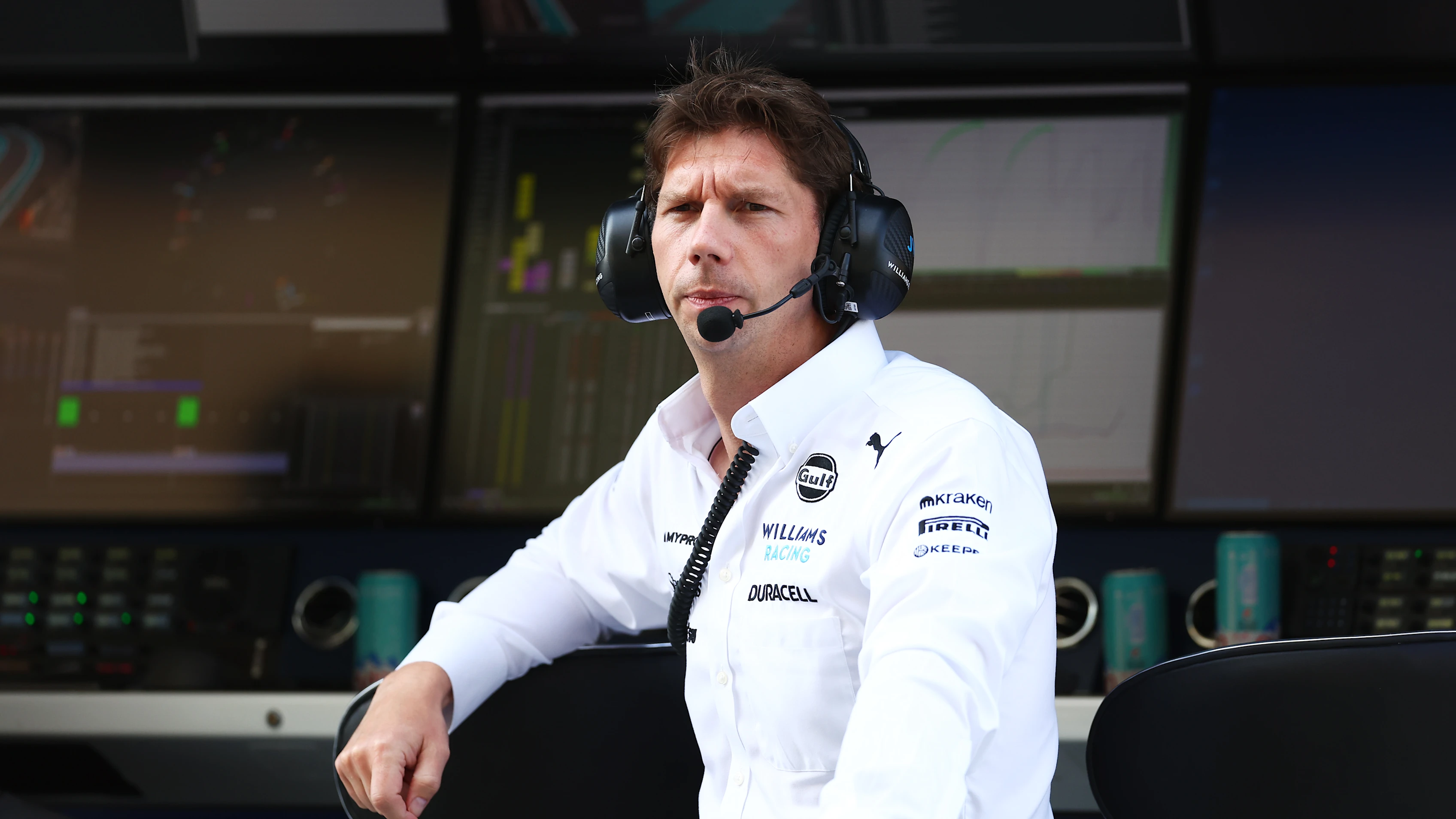 ABU DHABI, UNITED ARAB EMIRATES - DECEMBER 10: James Vowles, Team Principal of Williams looks on