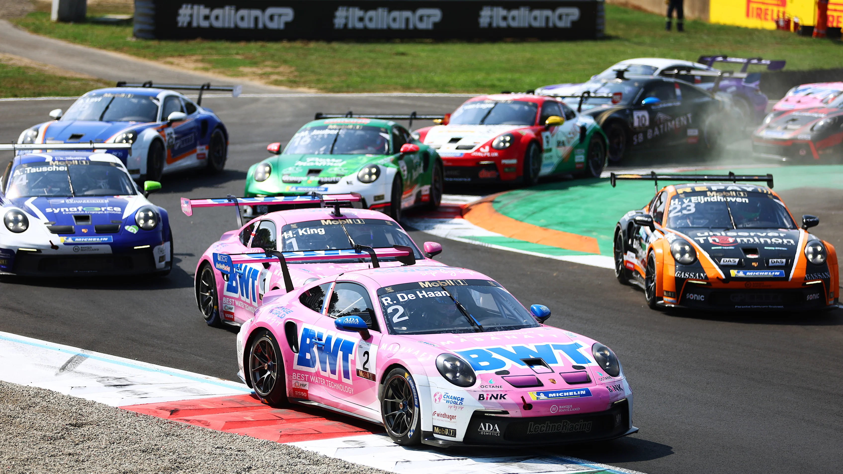 MONZA, ITALY - SEPTEMBER 01: Robert De Haan of Netherlands and BWT Lechner Racing (2) leads Harry