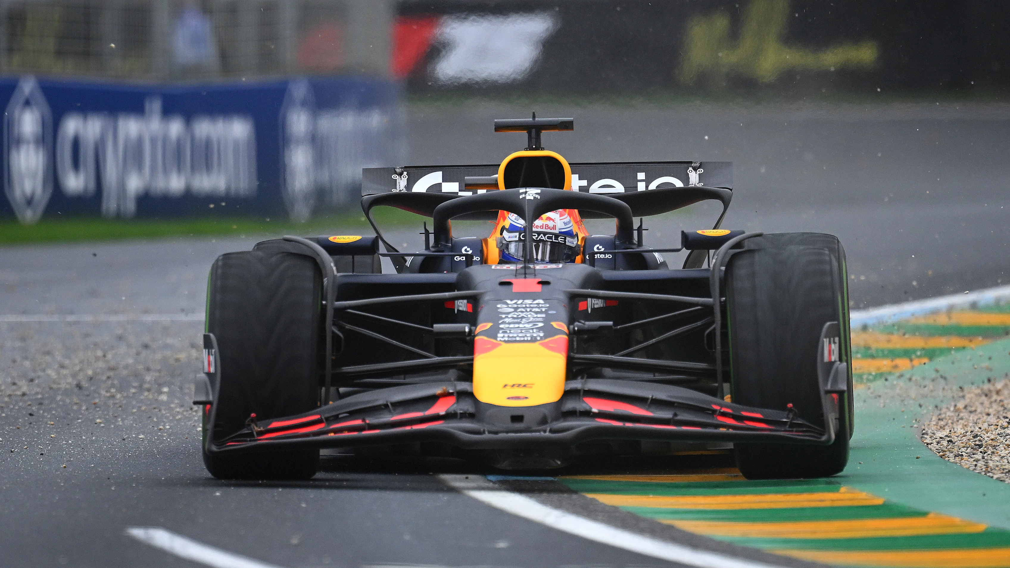 MELBOURNE, AUSTRALIA - MARCH 16: Max Verstappen of the Netherlands driving the (1) Oracle Red Bull