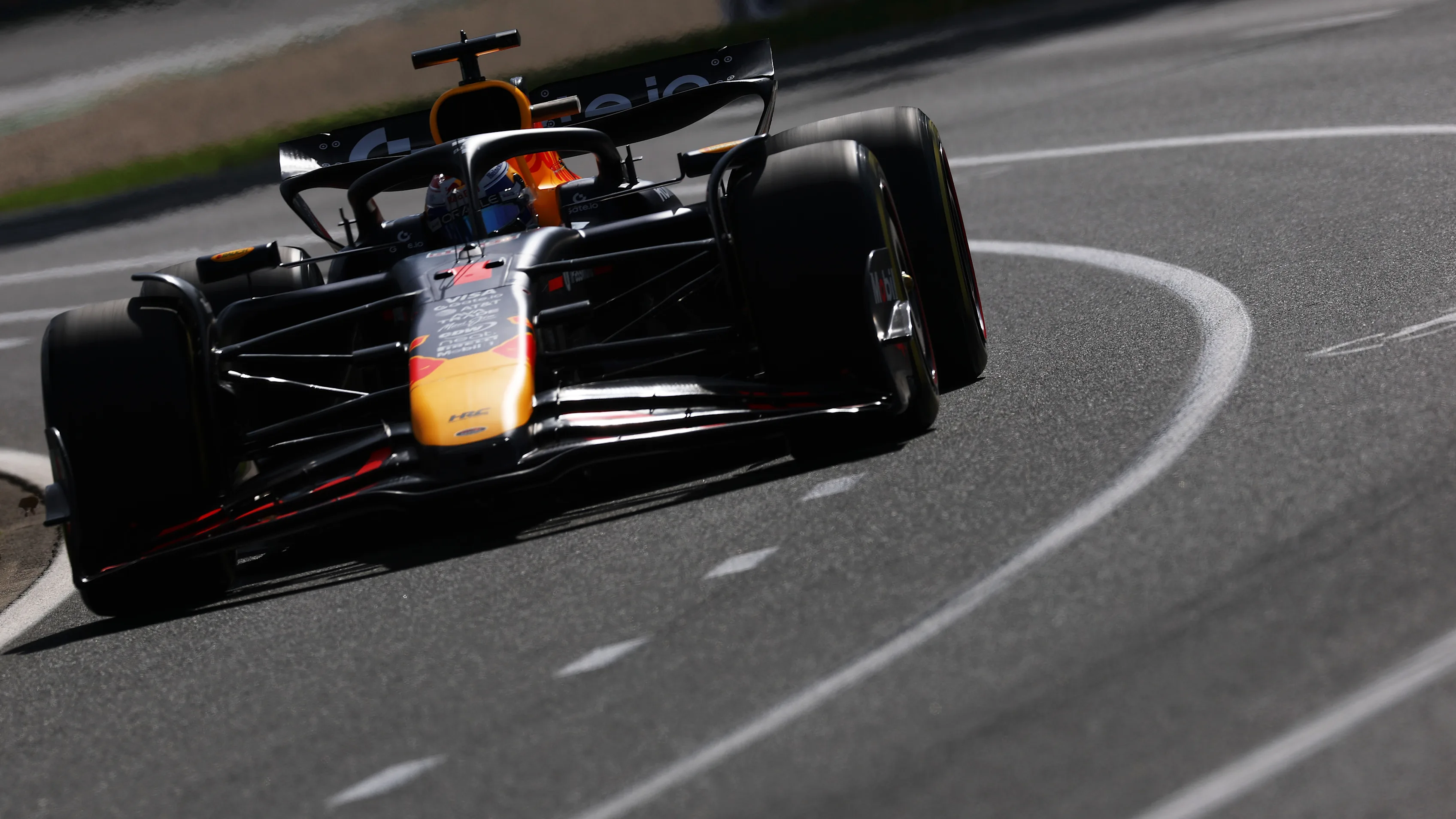 MELBOURNE, AUSTRALIA - MARCH 14: Max Verstappen of the Netherlands driving the (1) Oracle Red Bull